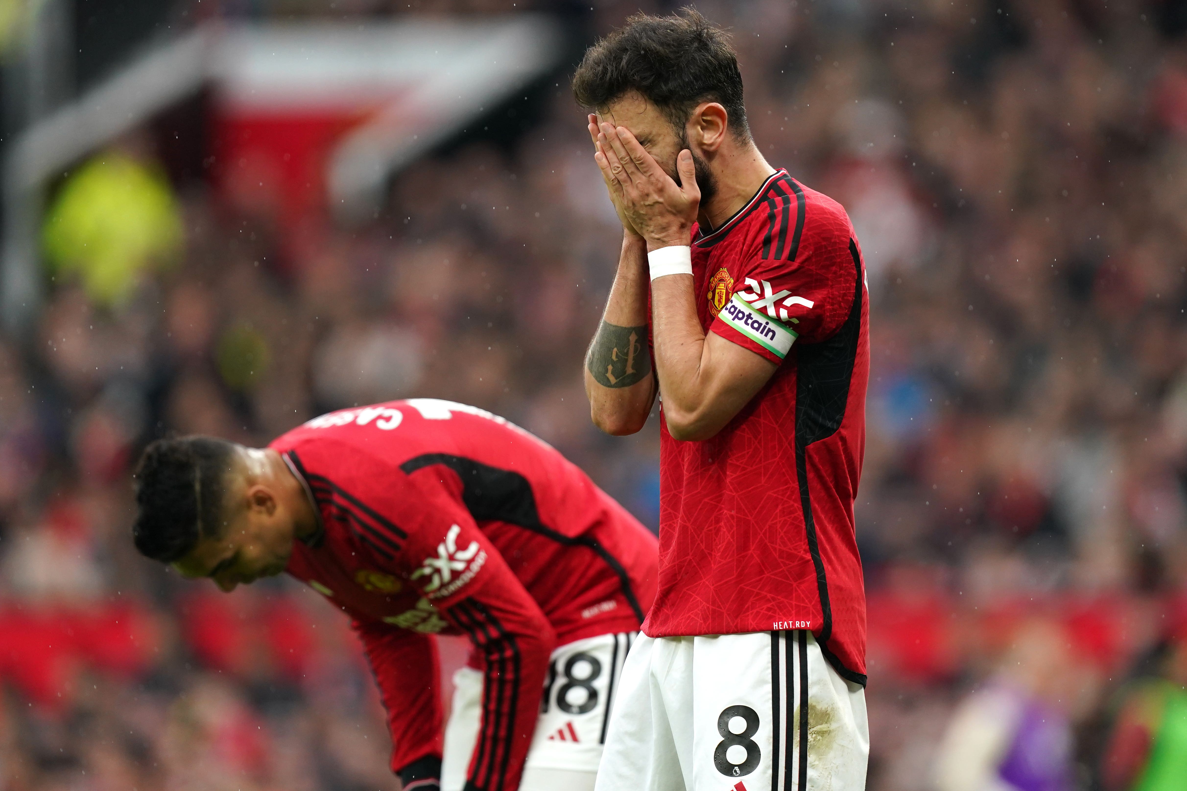 Manchester United crashed to a late defeat at the hands of Fulham (Mike Egerton/PA)