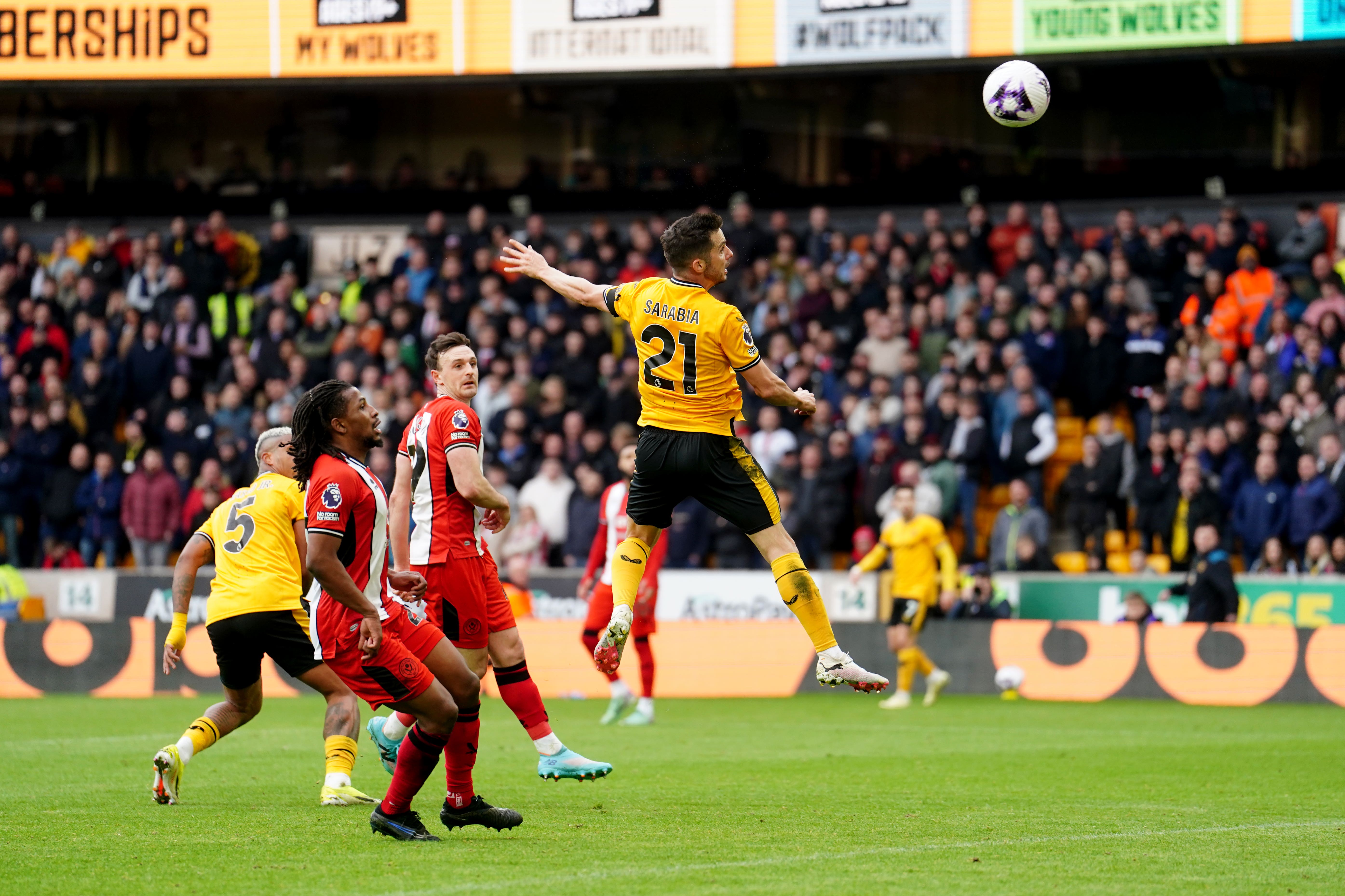 Pablo Sarabia scored Wolves’ first-half winner against Sheffield United (David Davies/PA)