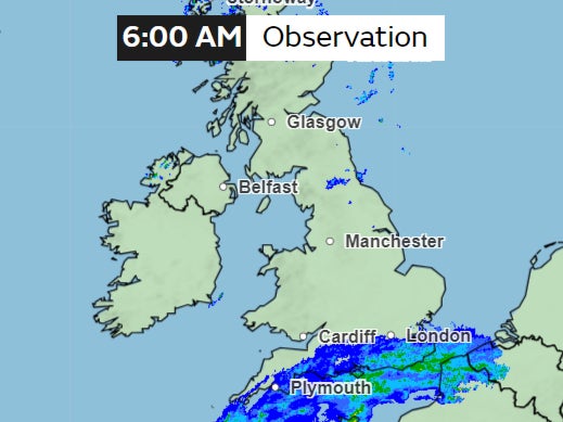 Rain will be gradually moving away towards southwest, clearing eastern parts