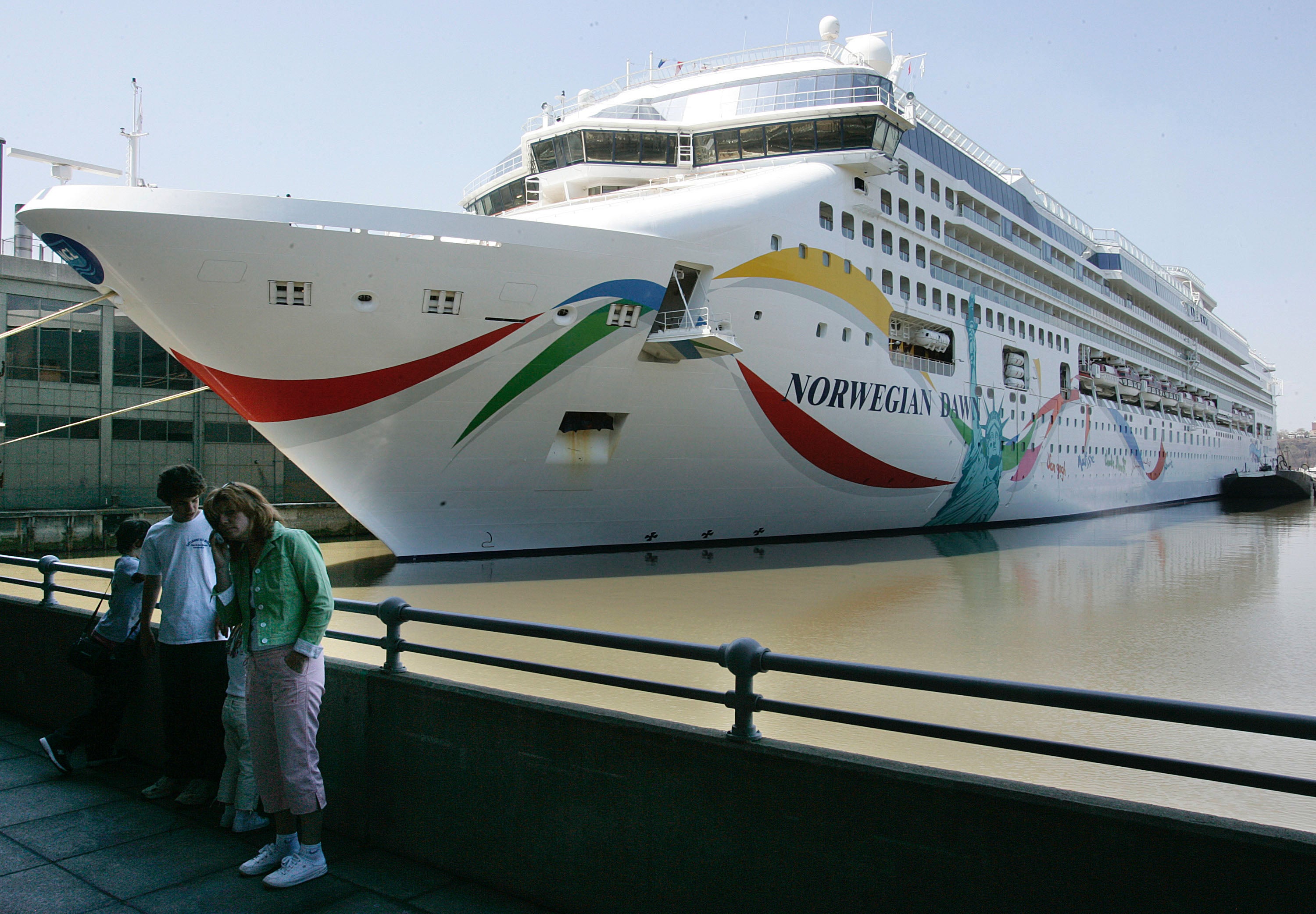 The ship is cholera-free although health testing remains underway