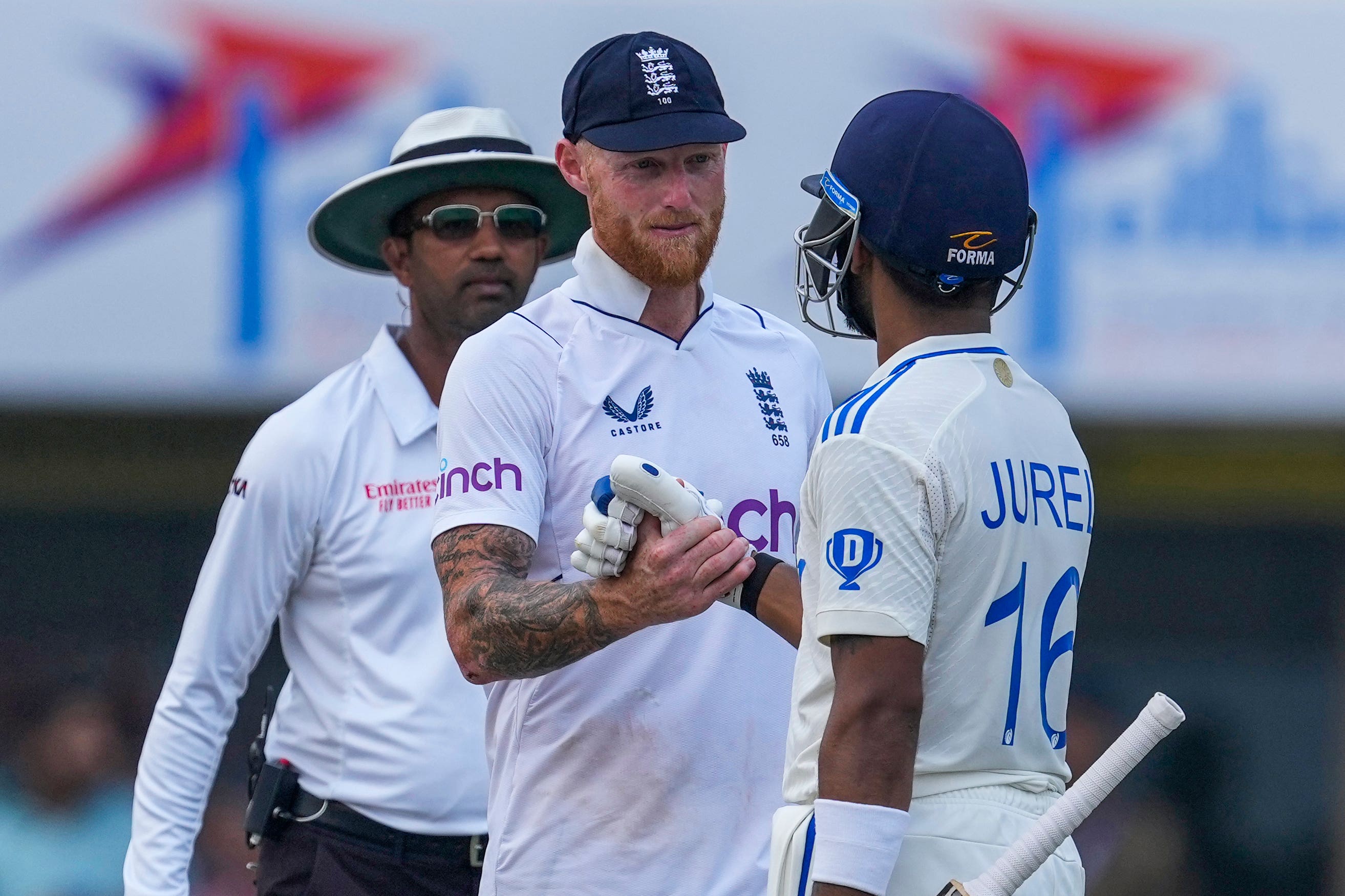 England captain Ben Stokes praised Dhruv Jurel after India secured a series victory in Ranchi