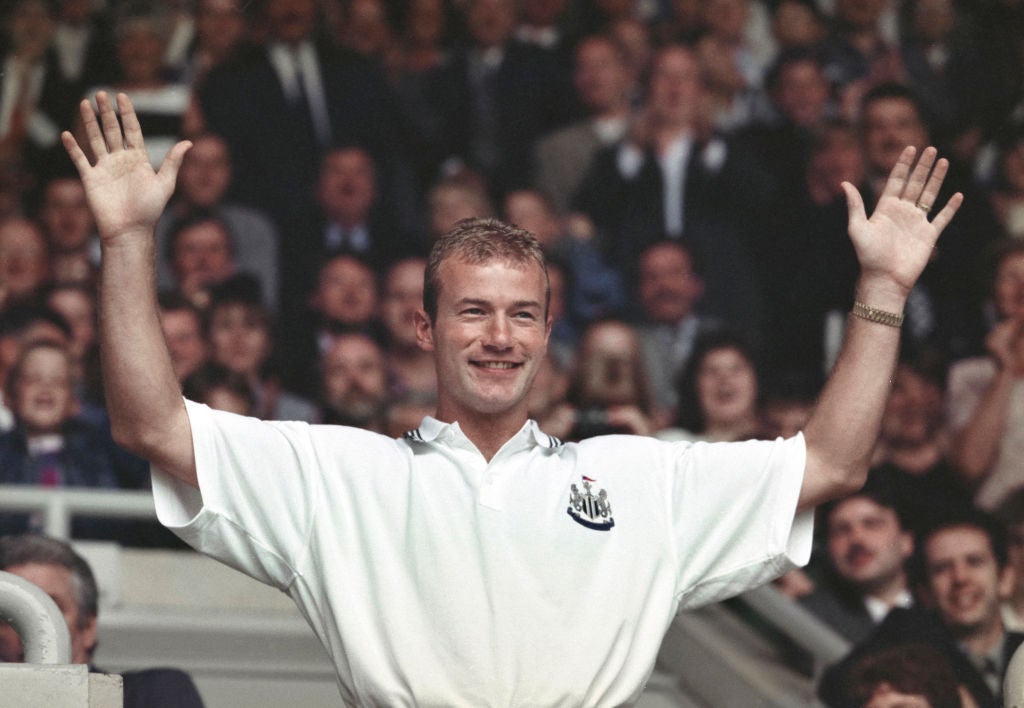 Shearer broke the world transfer record when he signed for Newcastle