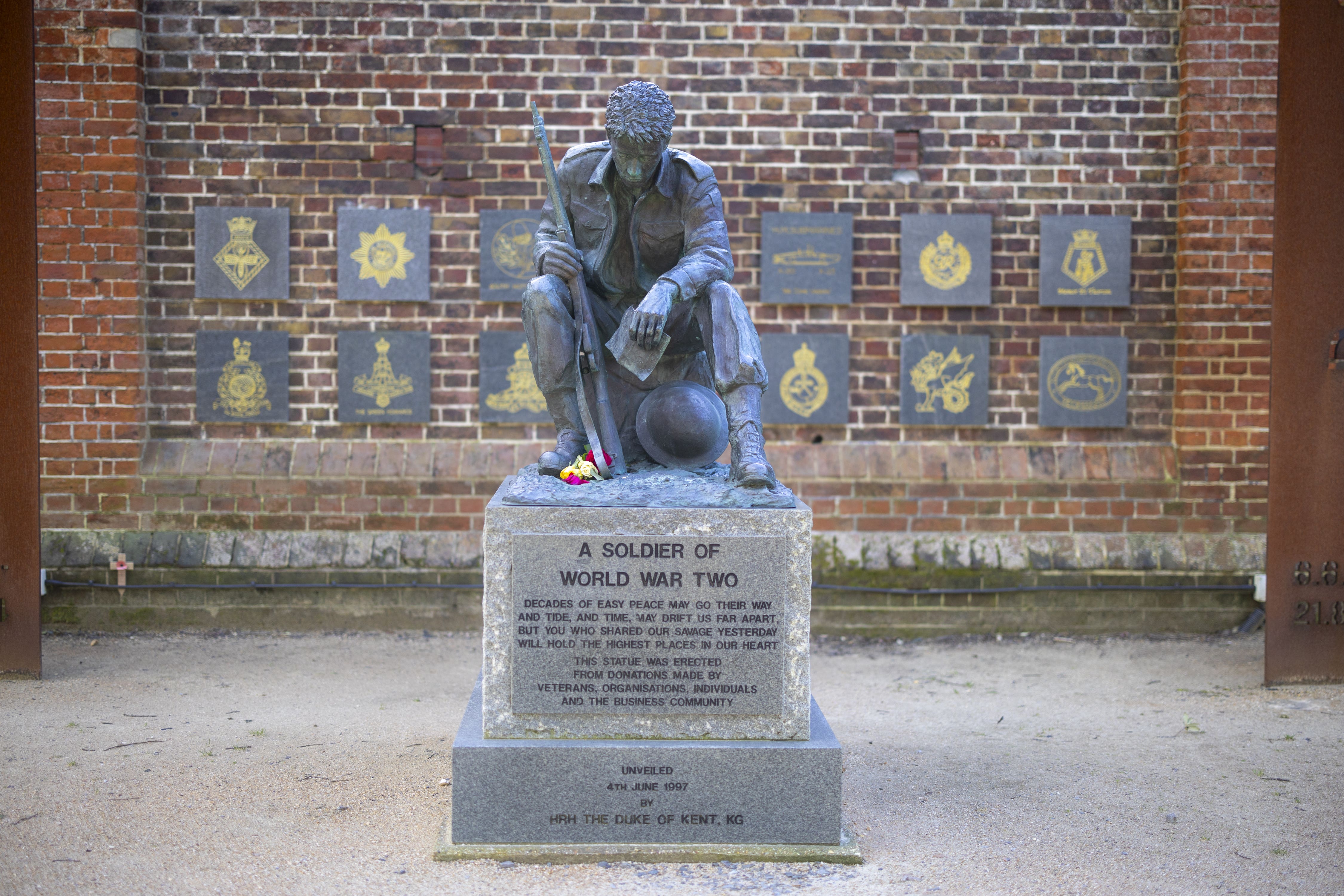 The Normandy Memorial Wall next to the D-Day Story museum, Southsea (Sgt Jimmy Wise/MOD Crown Copyright/PA)