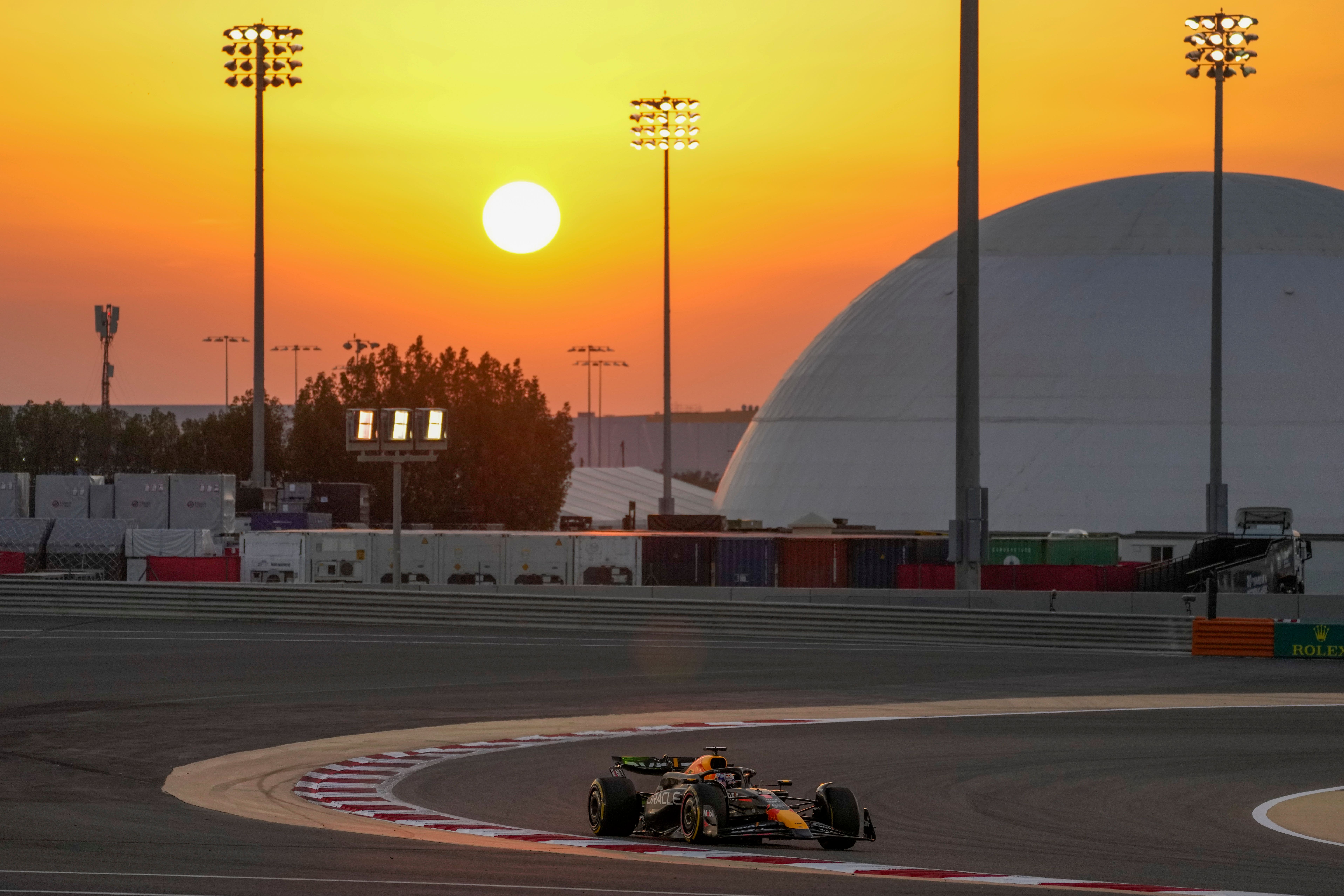 Max Verstappen is bidding to win his fourth world championship (Darko Bandic/AP)