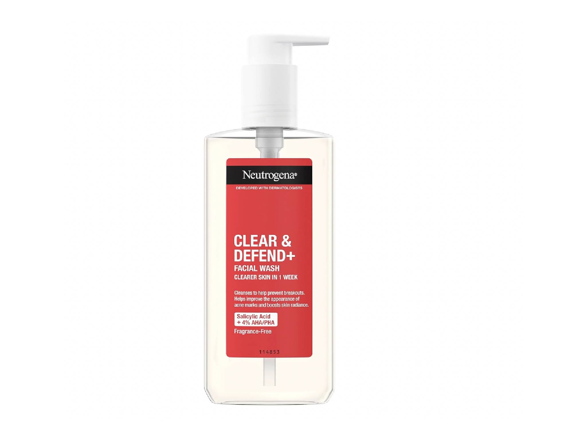 Neutrogena clear + defend facial wash