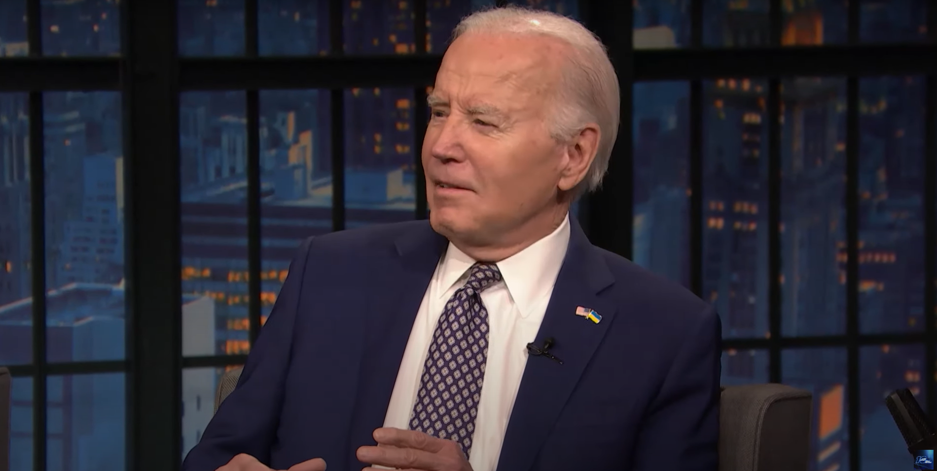 Joe Biden spoke about Gaza during his appearance on ‘Late Night with Seth Meyers’