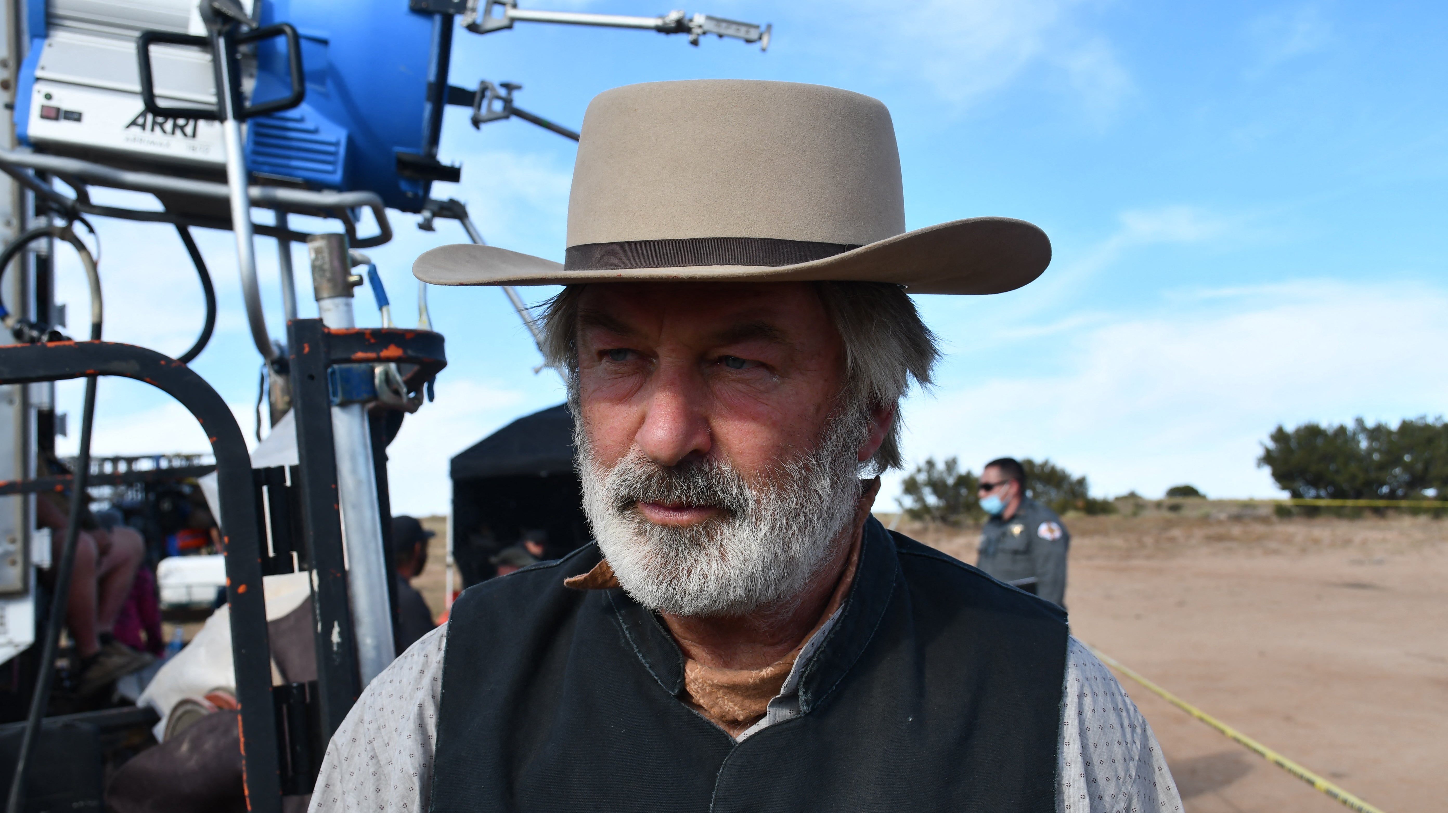 Alec Baldwin on the set of ‘Rust’ after the death of cinematographer Halyna Hutchins