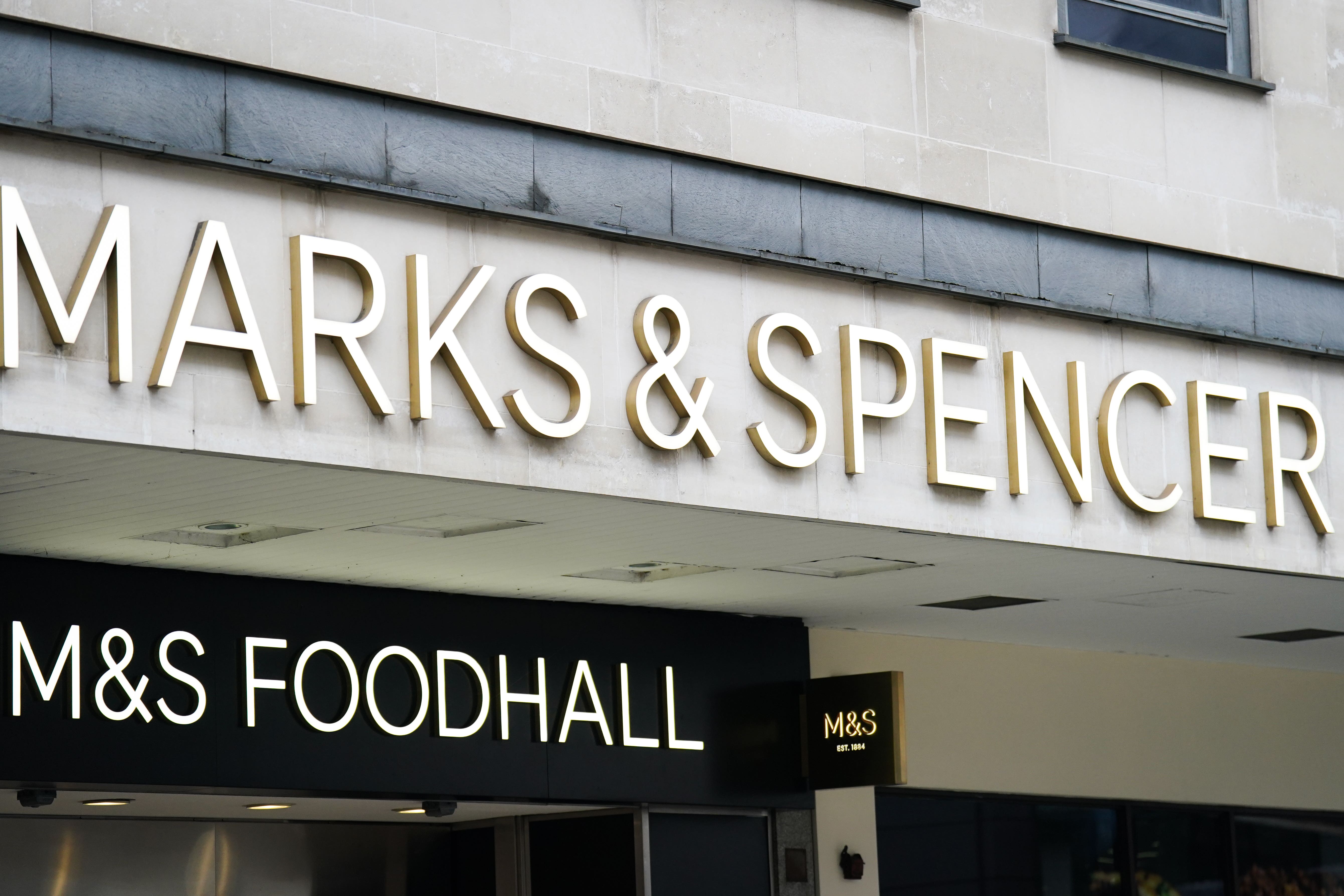 Some 40,000 staff at Marks & Spencer are set to benefit from a pay rise from April (James Manning/PA)