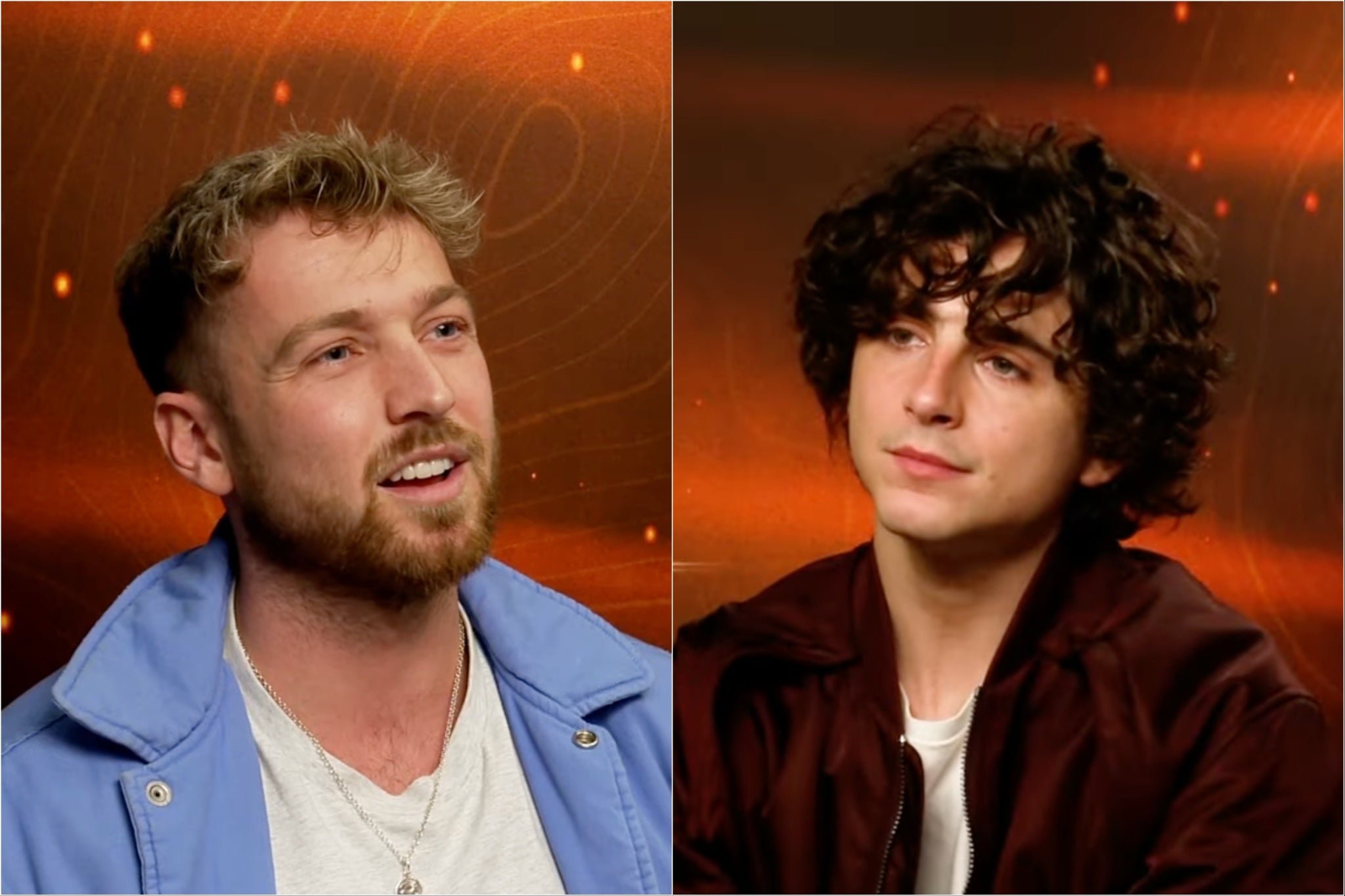 Timothée Chalamet appears unimpressed by Sam Thompson’s Dune question about Zendaya