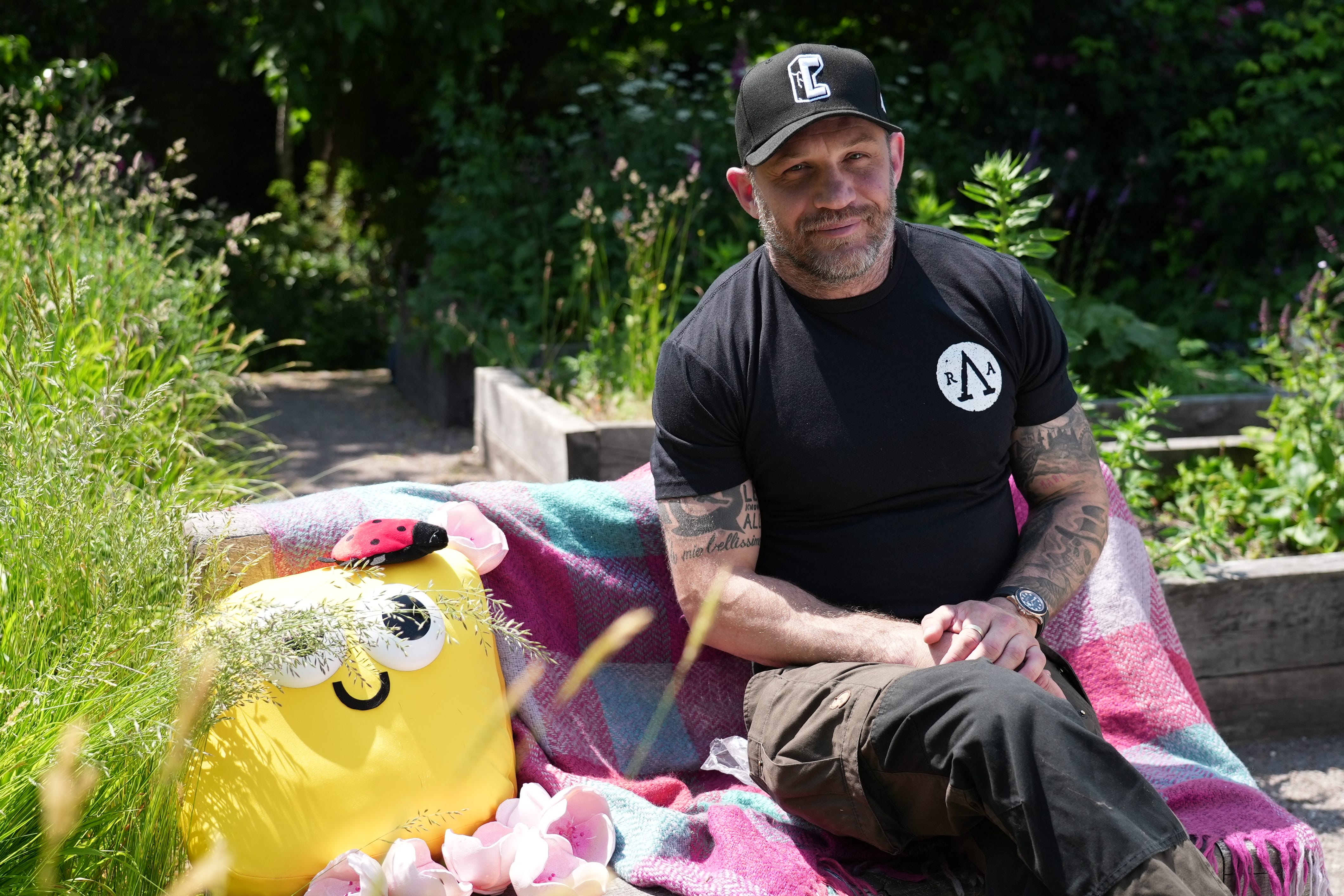 Tom Hardy reading a CBeebies Bedtime Story (BBC/PA)