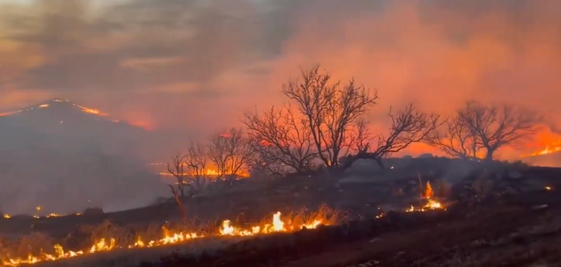 Several wildfires are scorching the Texas panhandle on Tuesday, prompting evacuations