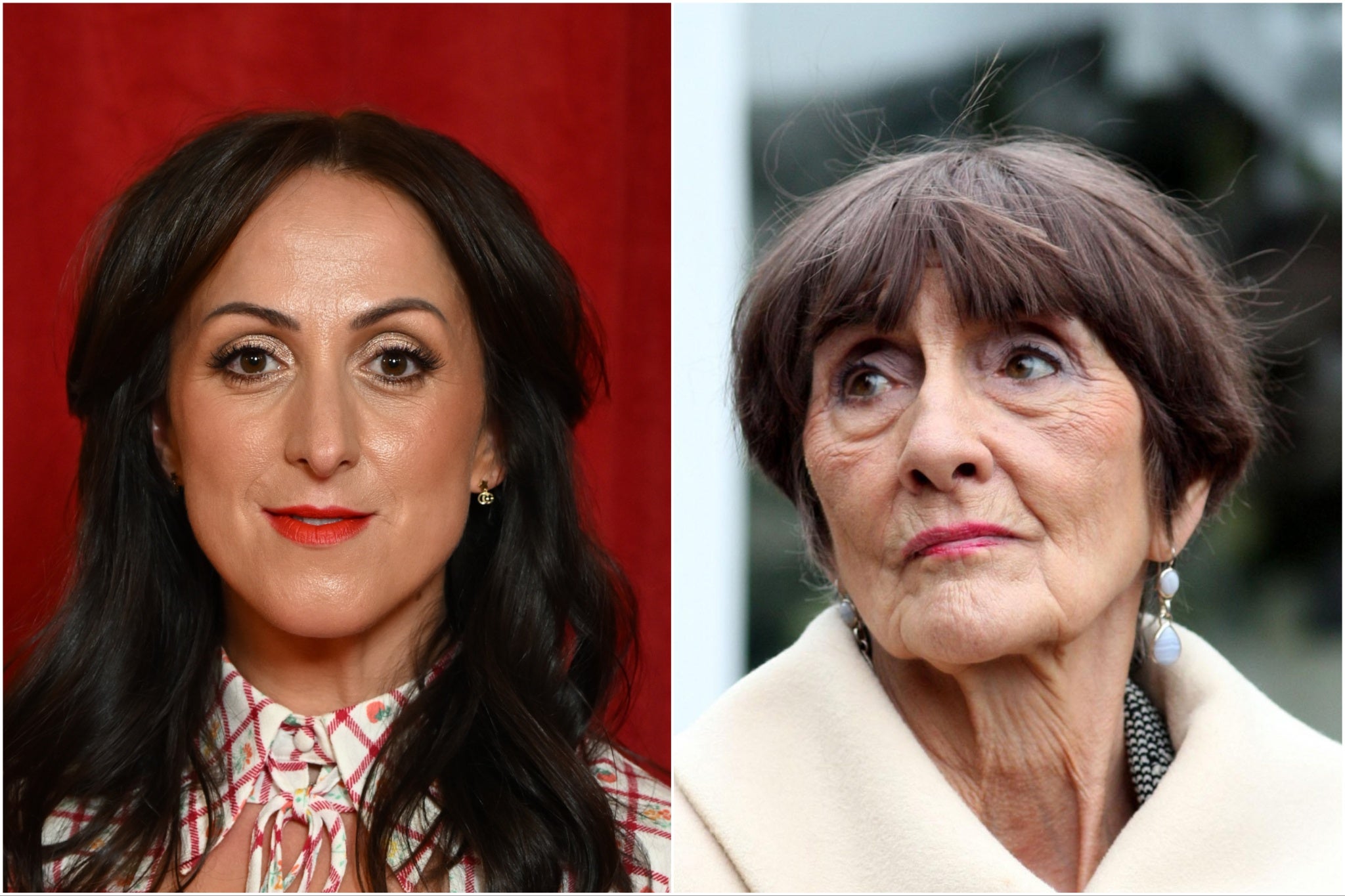 Natalie Cassidly, who plays Sonia Fowler in EastEnders, and the late June Brown, who played Dot Cotton