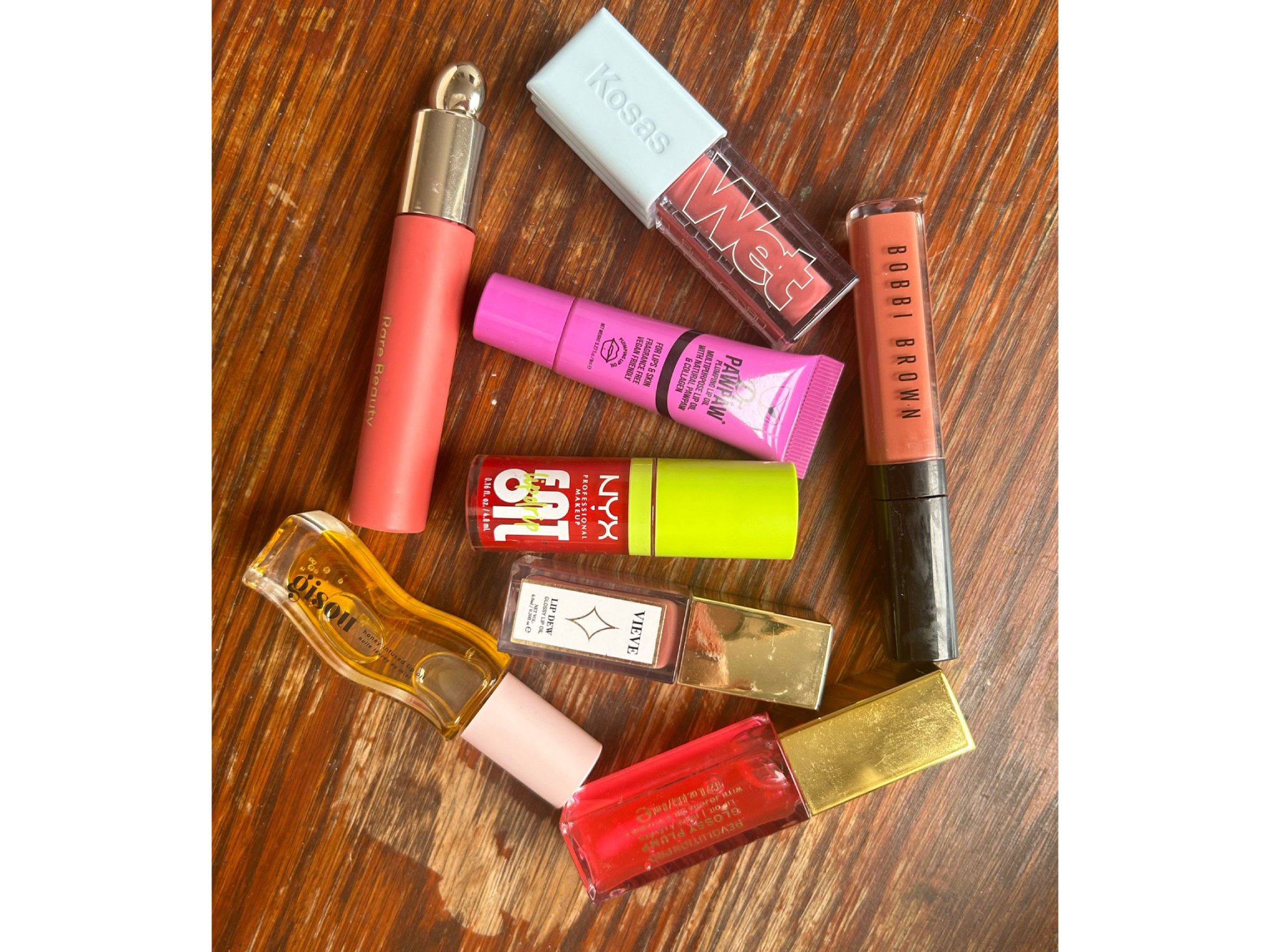 A selection of the tried and tested lip oils