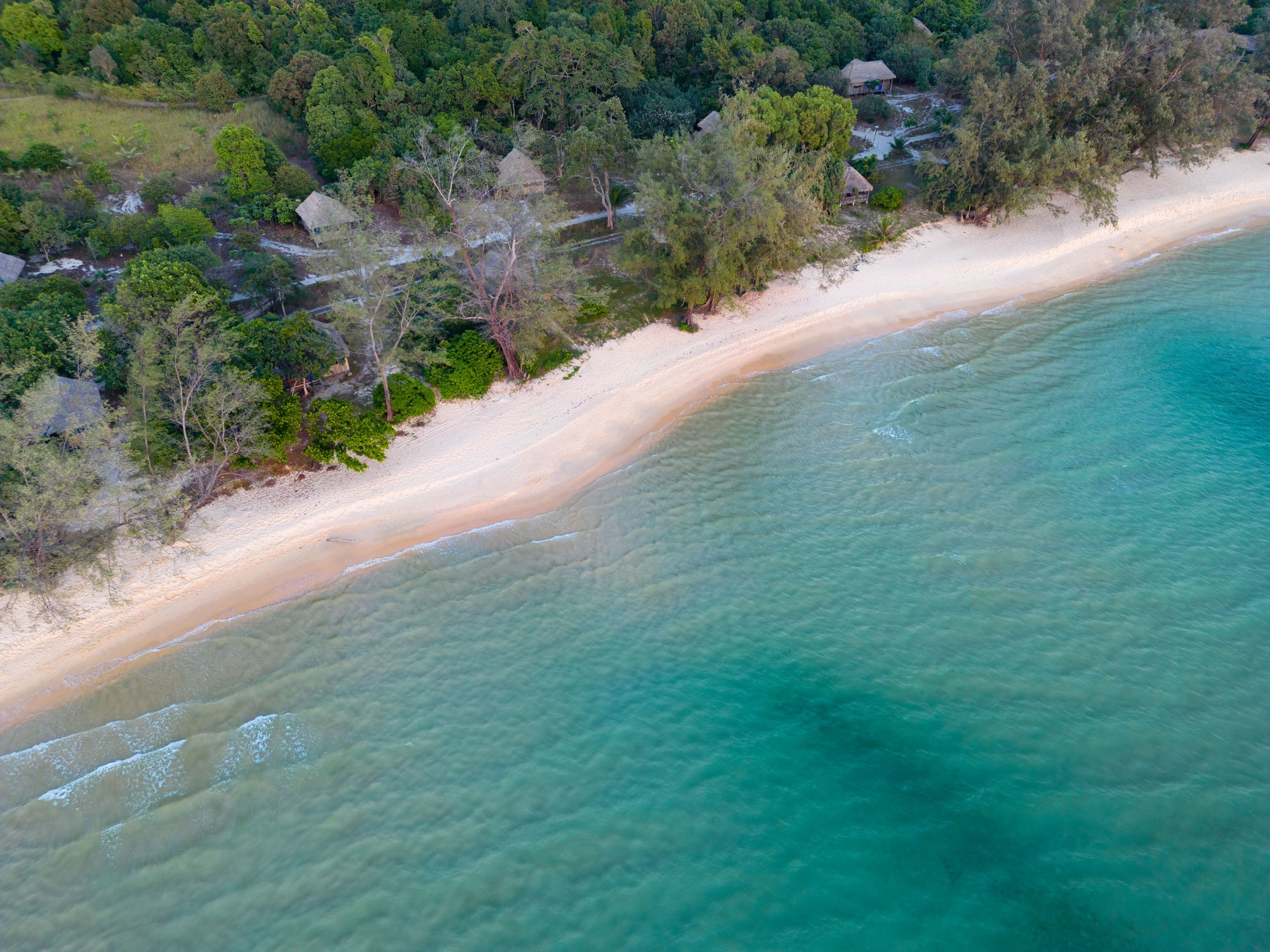 Lazy Beach on Koh Rong Sanloem remained untouched, while other nearby beaches are being developed