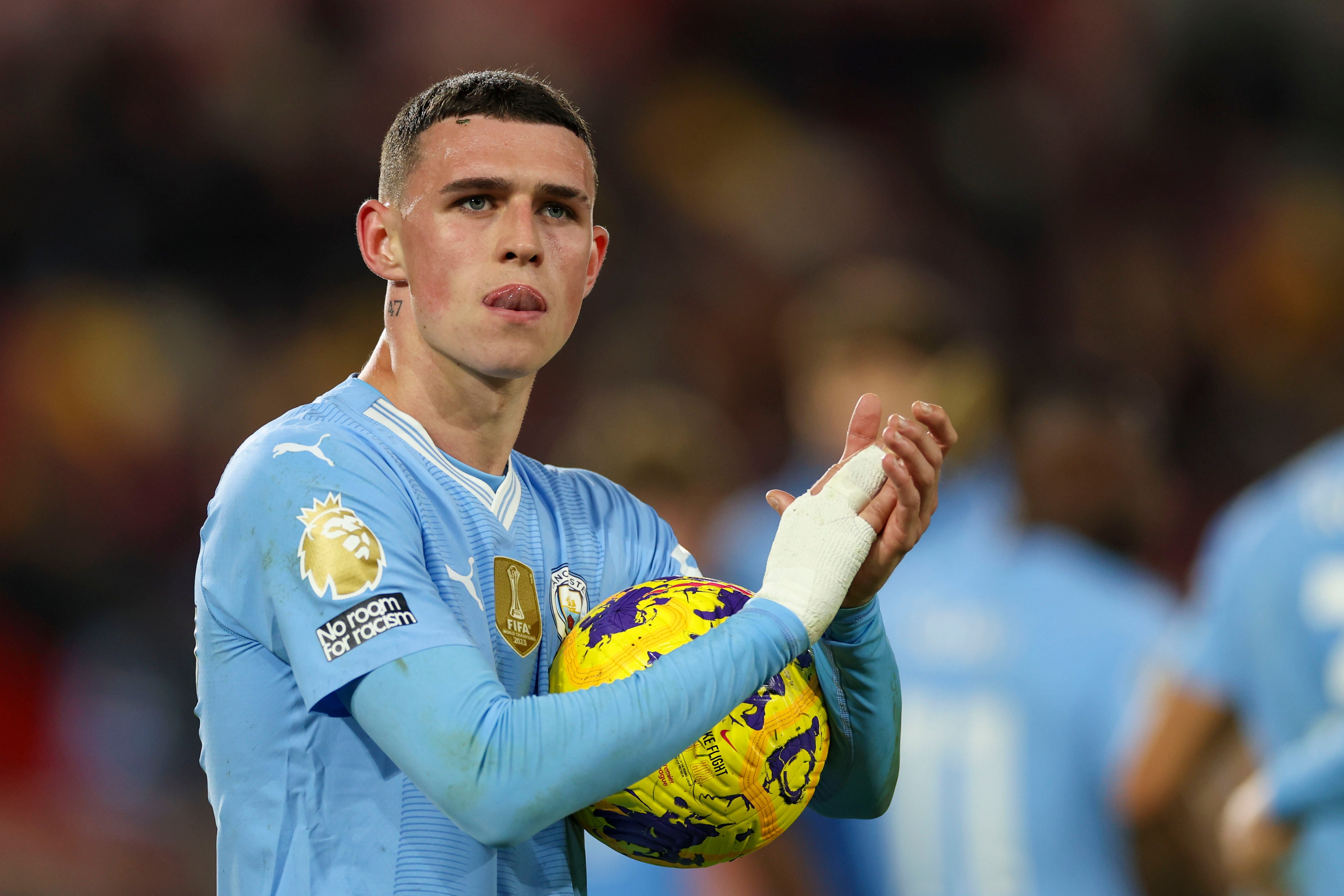 Foden scored another hat-trick in City’s win at Brentford last month