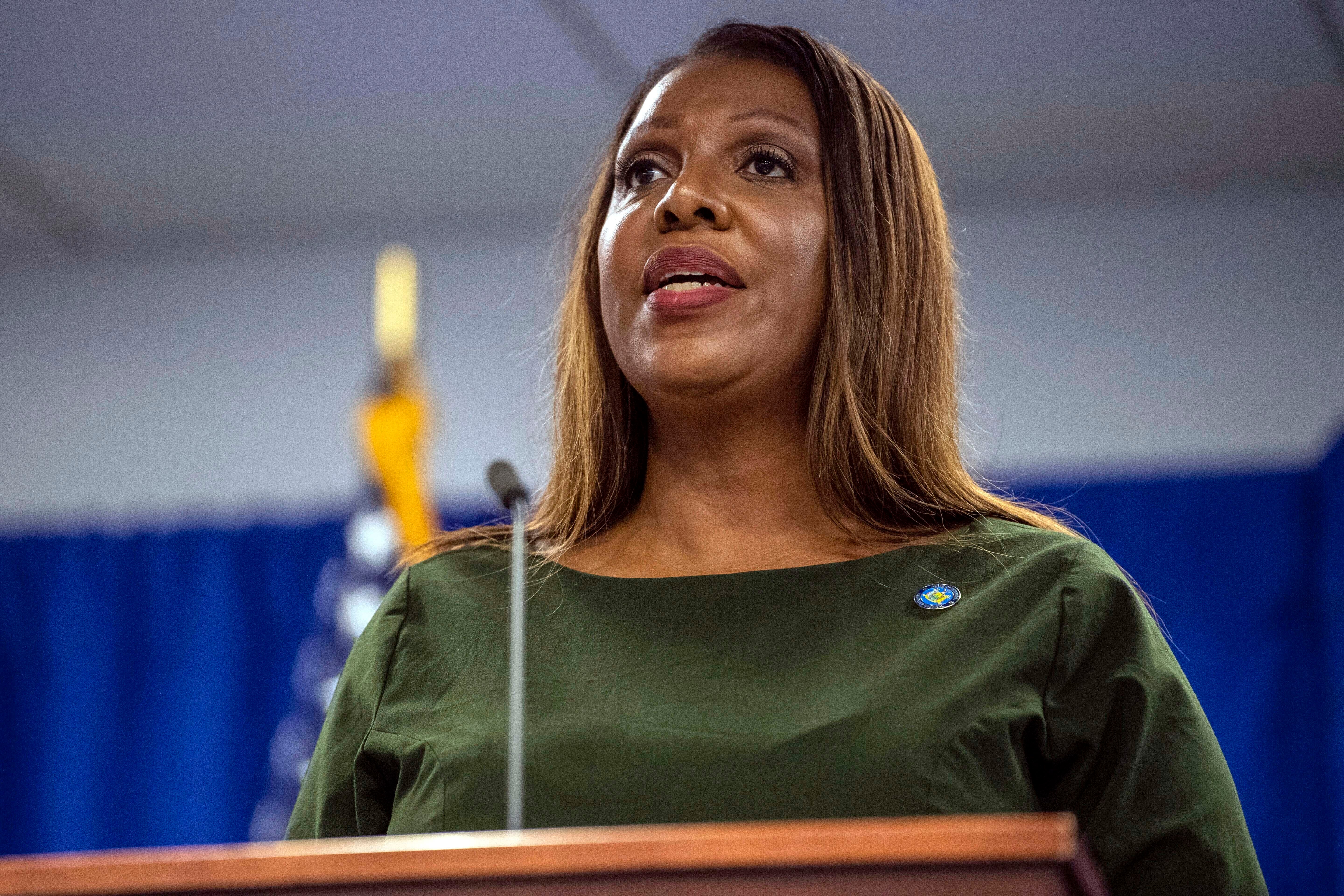 Mr Trump described New York Attorney General Letitia James as ‘vicious’