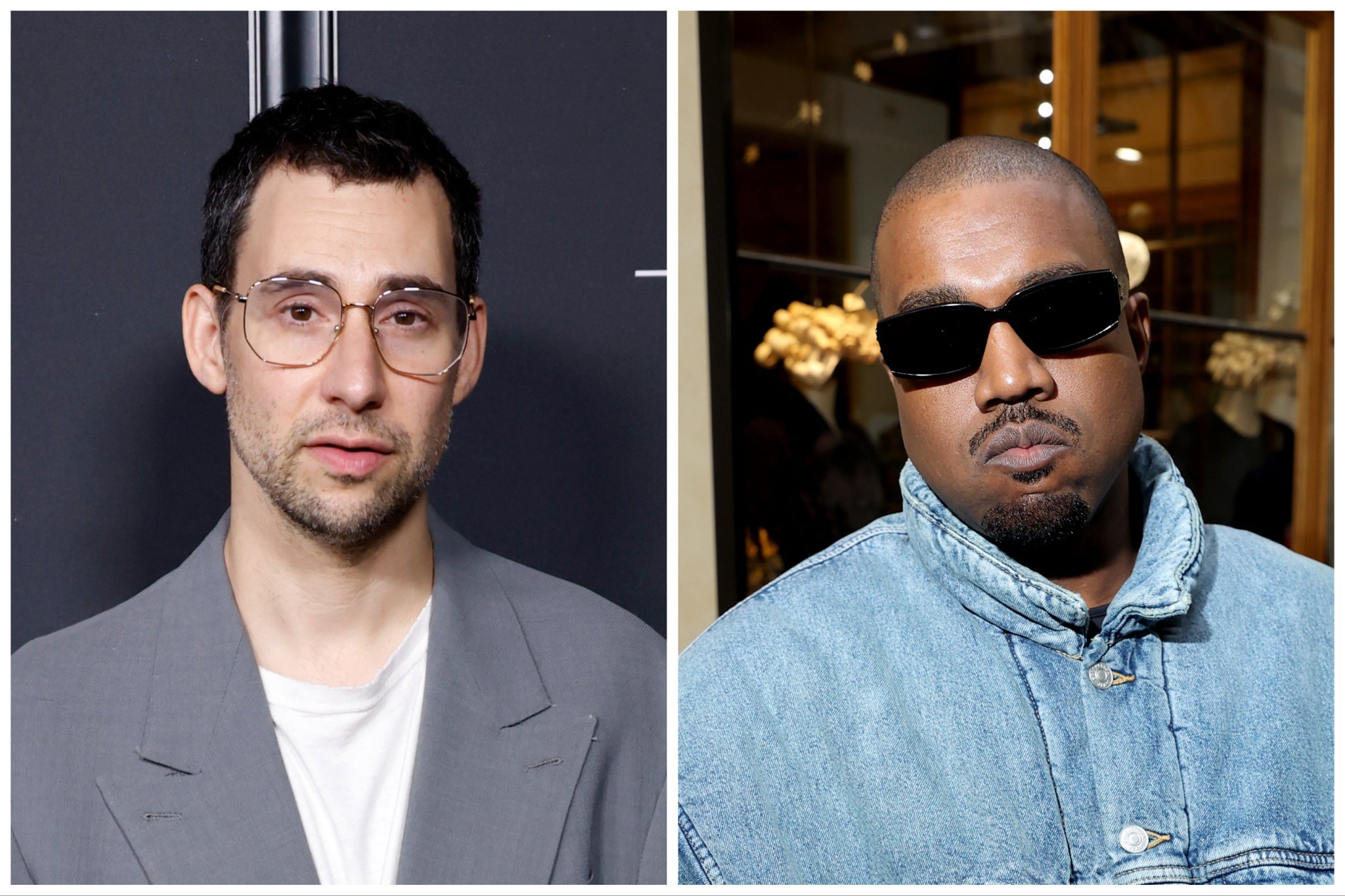 Jack Antonoff (left) and Kanye West