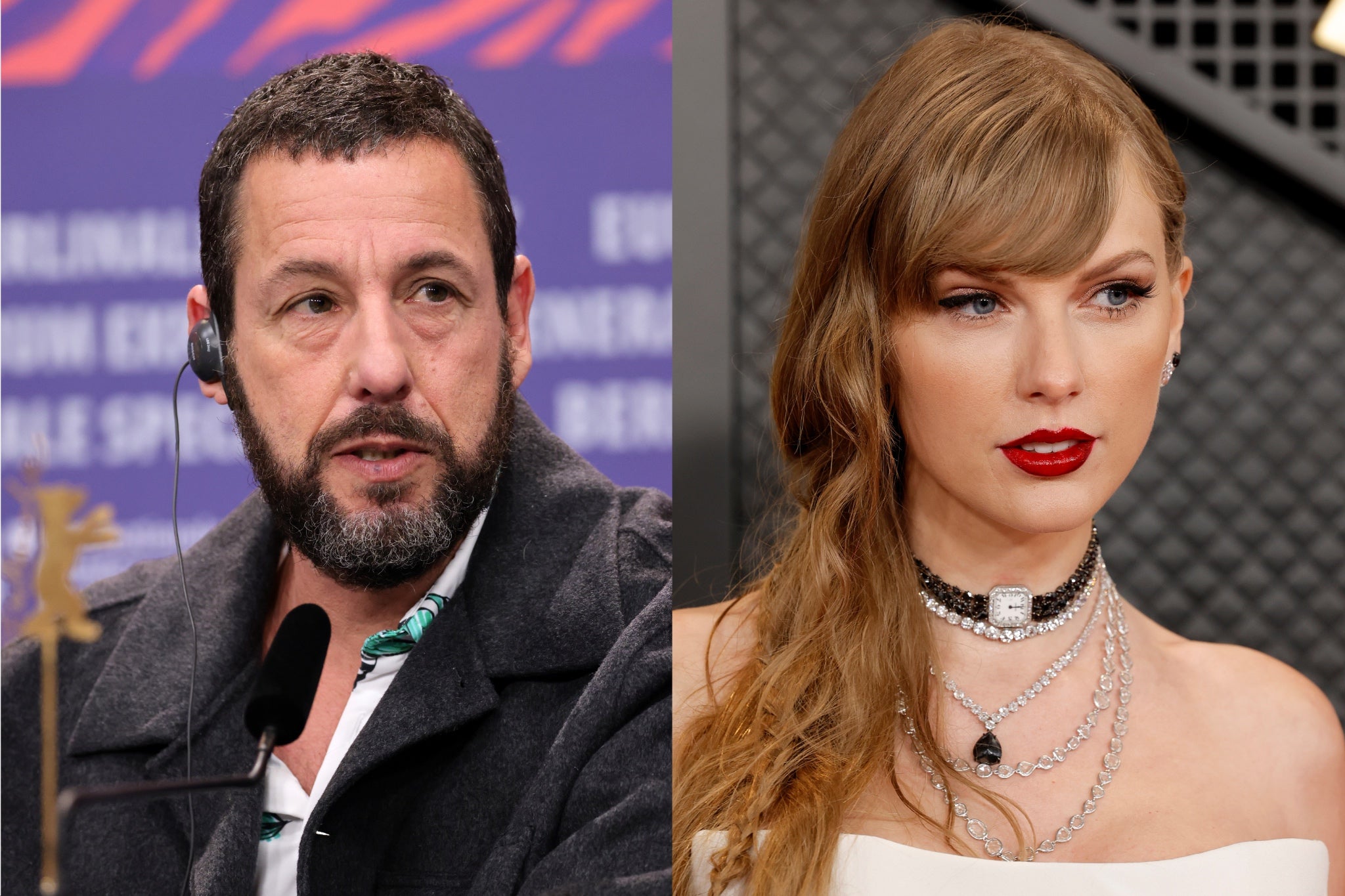 Adam Sandler and Taylor Swift