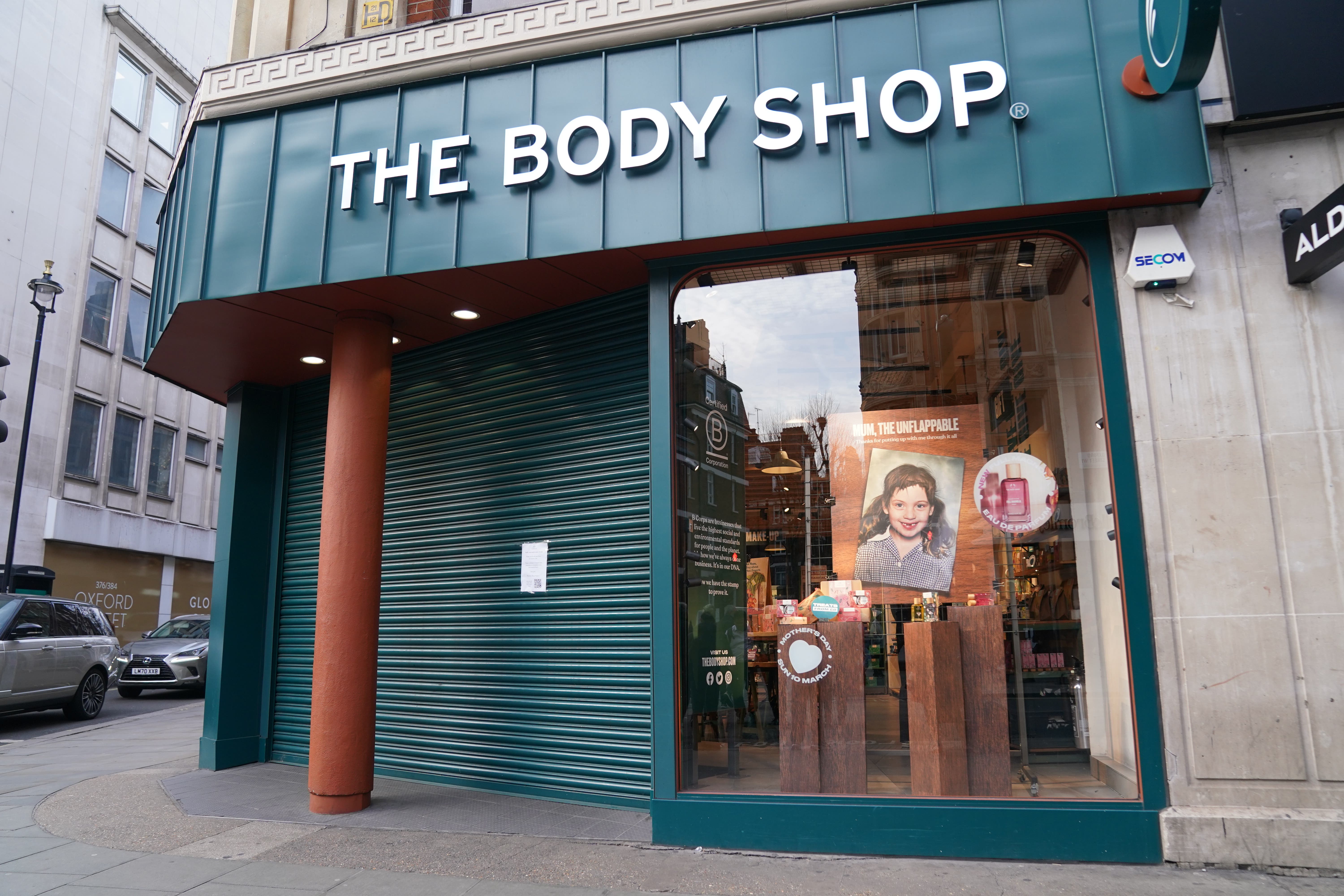 Administrators for the Body Shop have confirmed more store closures (Lucy North/PA)