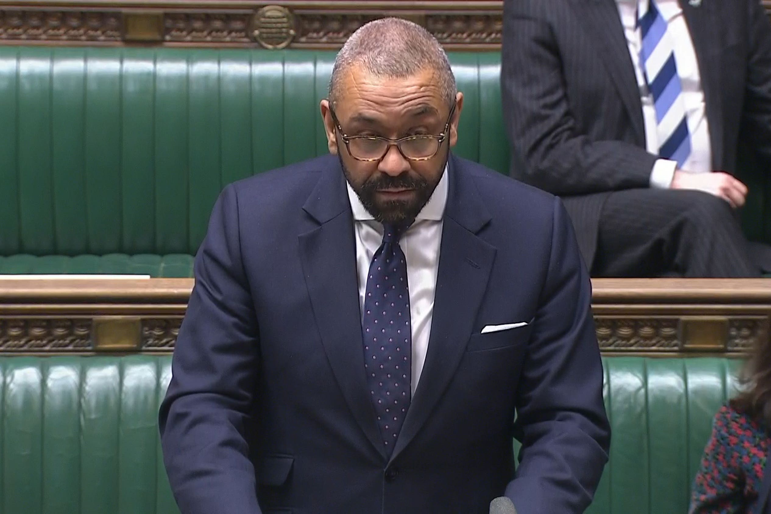 Home Secretary James Cleverly makes a statement to MPs in the Commons following the publication of the first report from the Angiolini Inquiry into Sarah Everard’s killer Wayne Couzens (House of Commons/UK Parliament/PA)