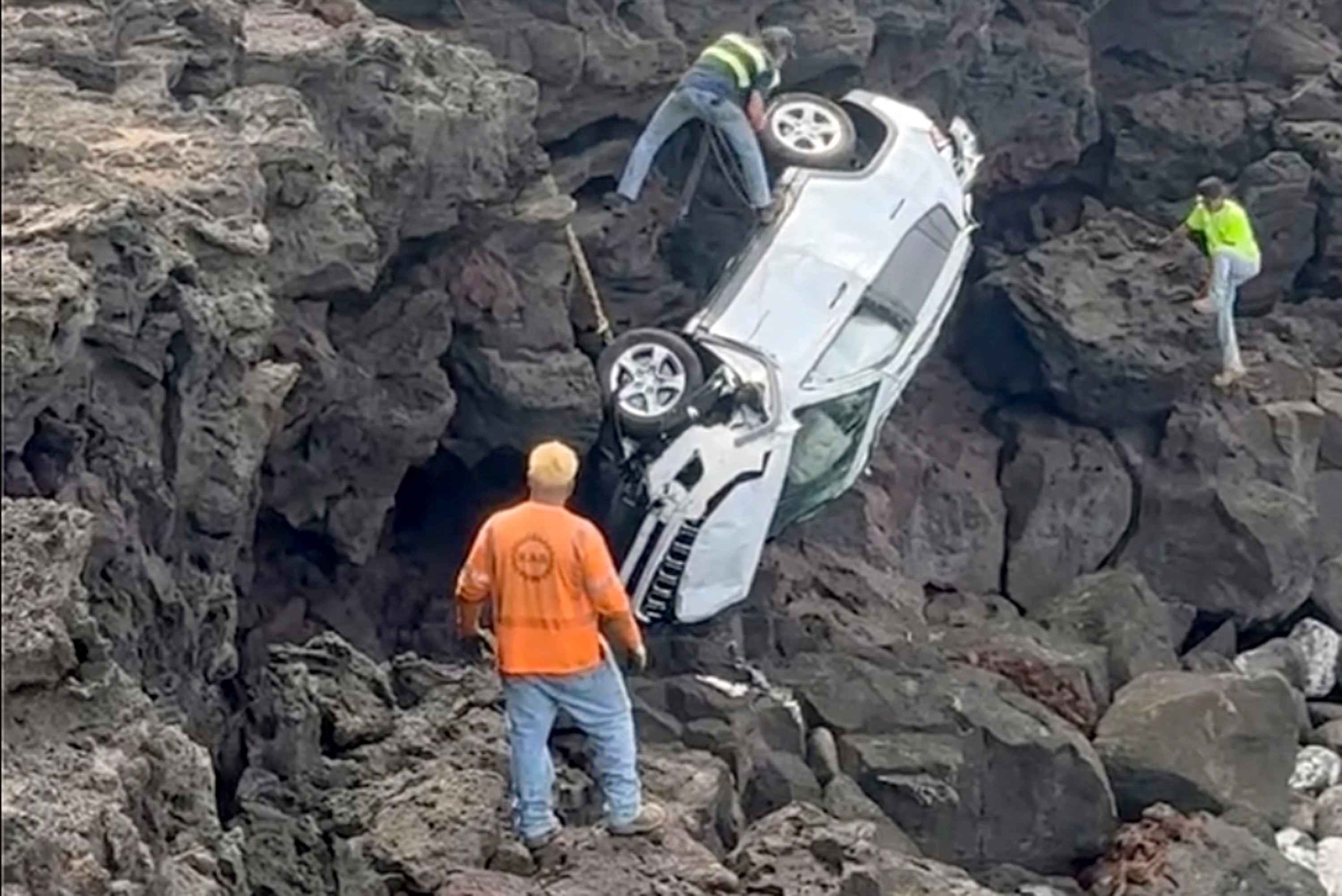 Jeep Over Cliff Hawaii