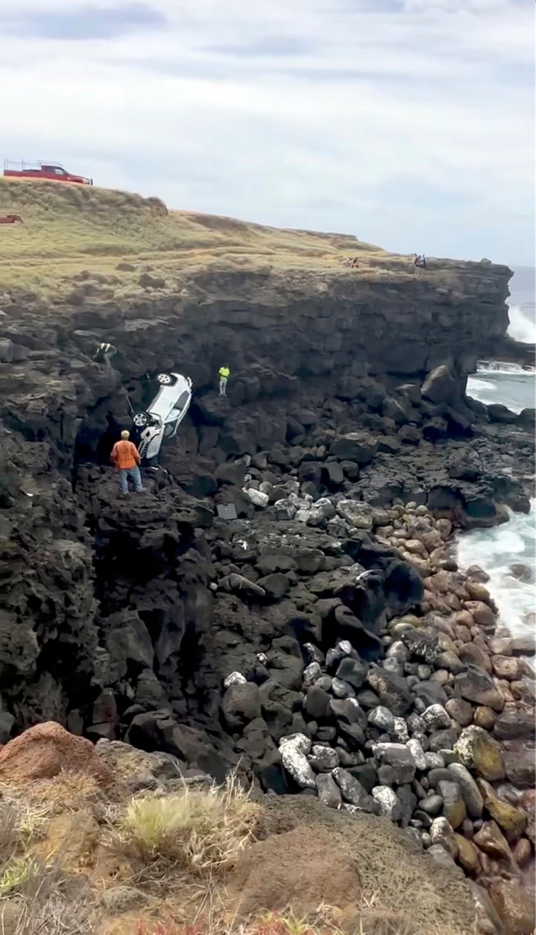 Jeep Over Cliff Hawaii