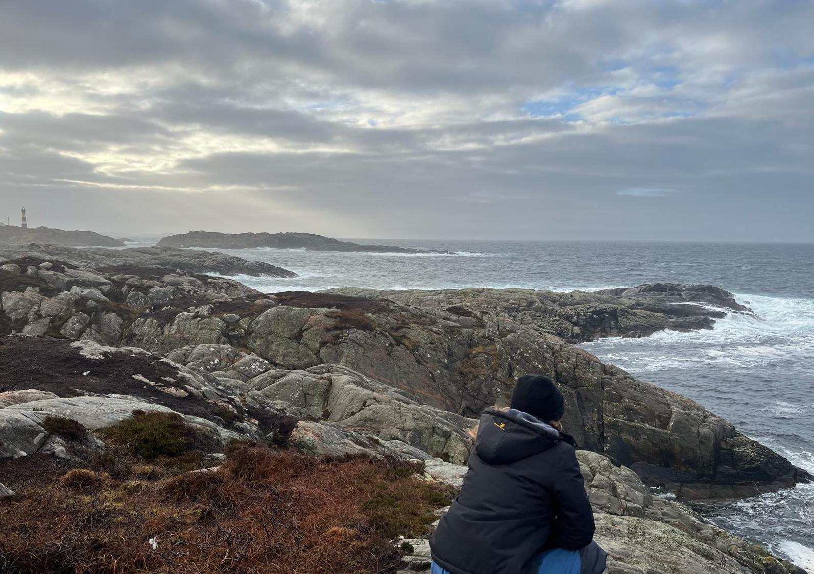 Calm amid the storm on Fedje, Norway