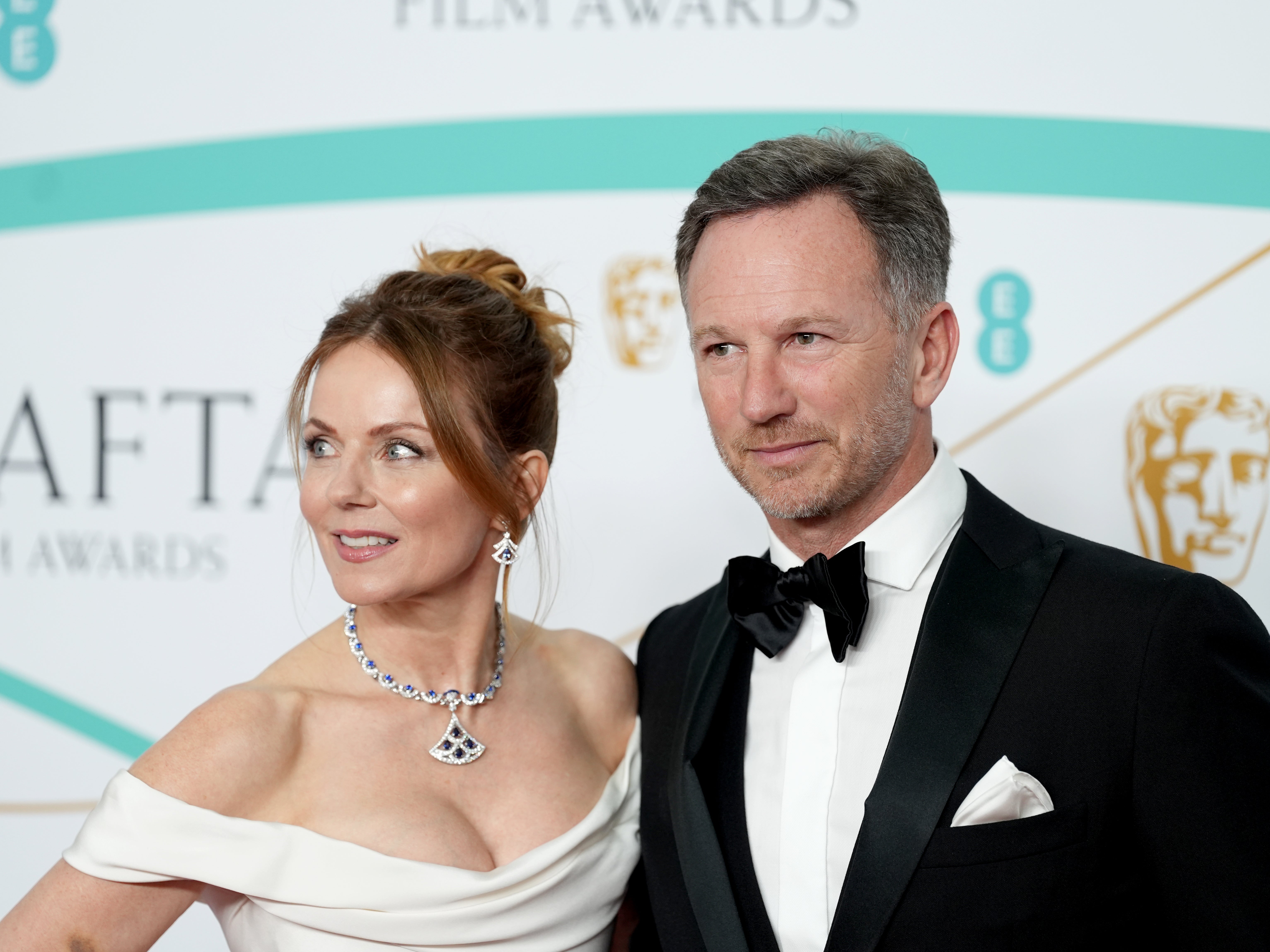 ‘We’re best friends’: Geri Horner with her husband, Christian Horner, at the Baftas in 2023