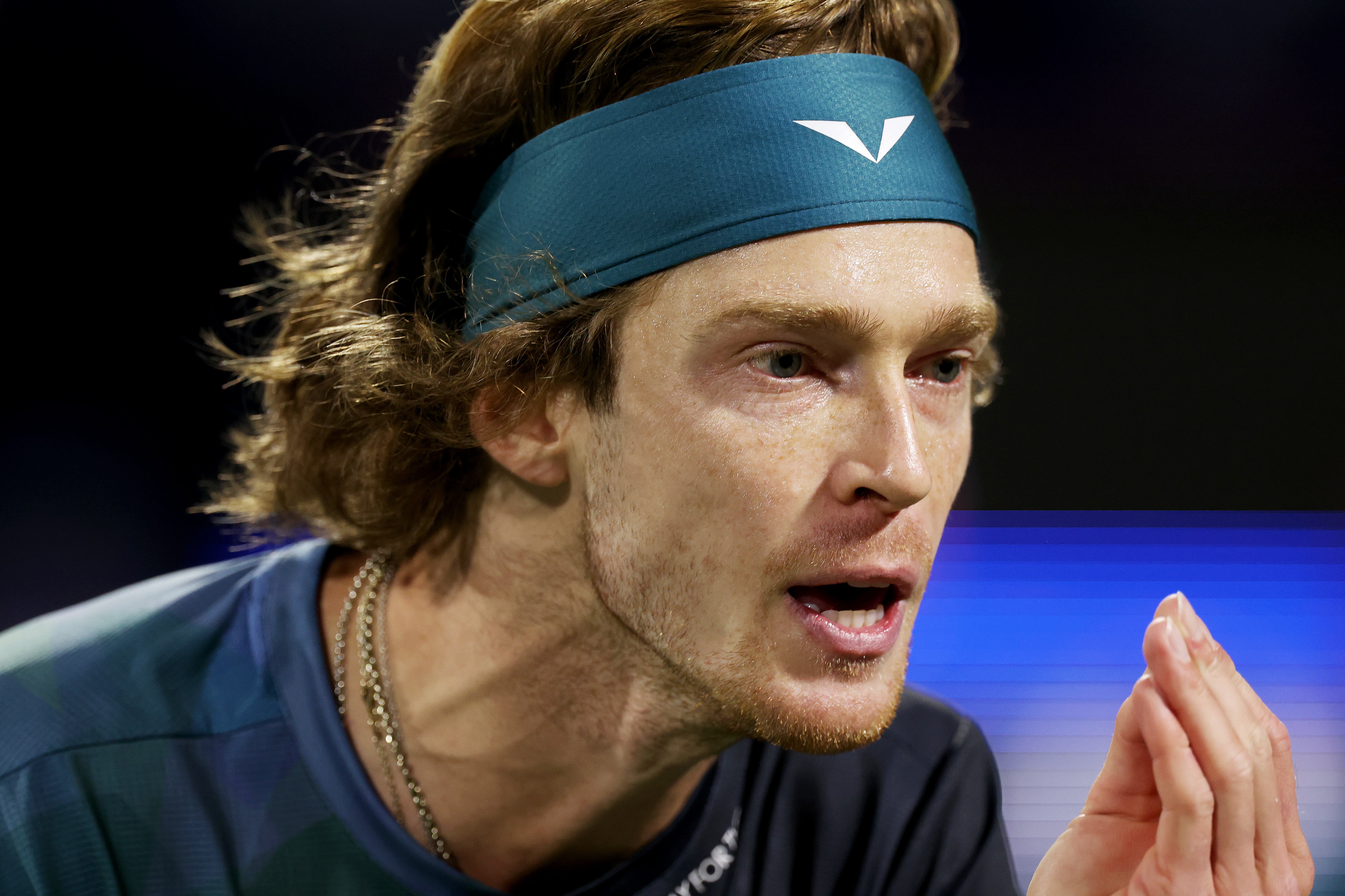 Rublev yelled in the line judge’s face over a contentious point