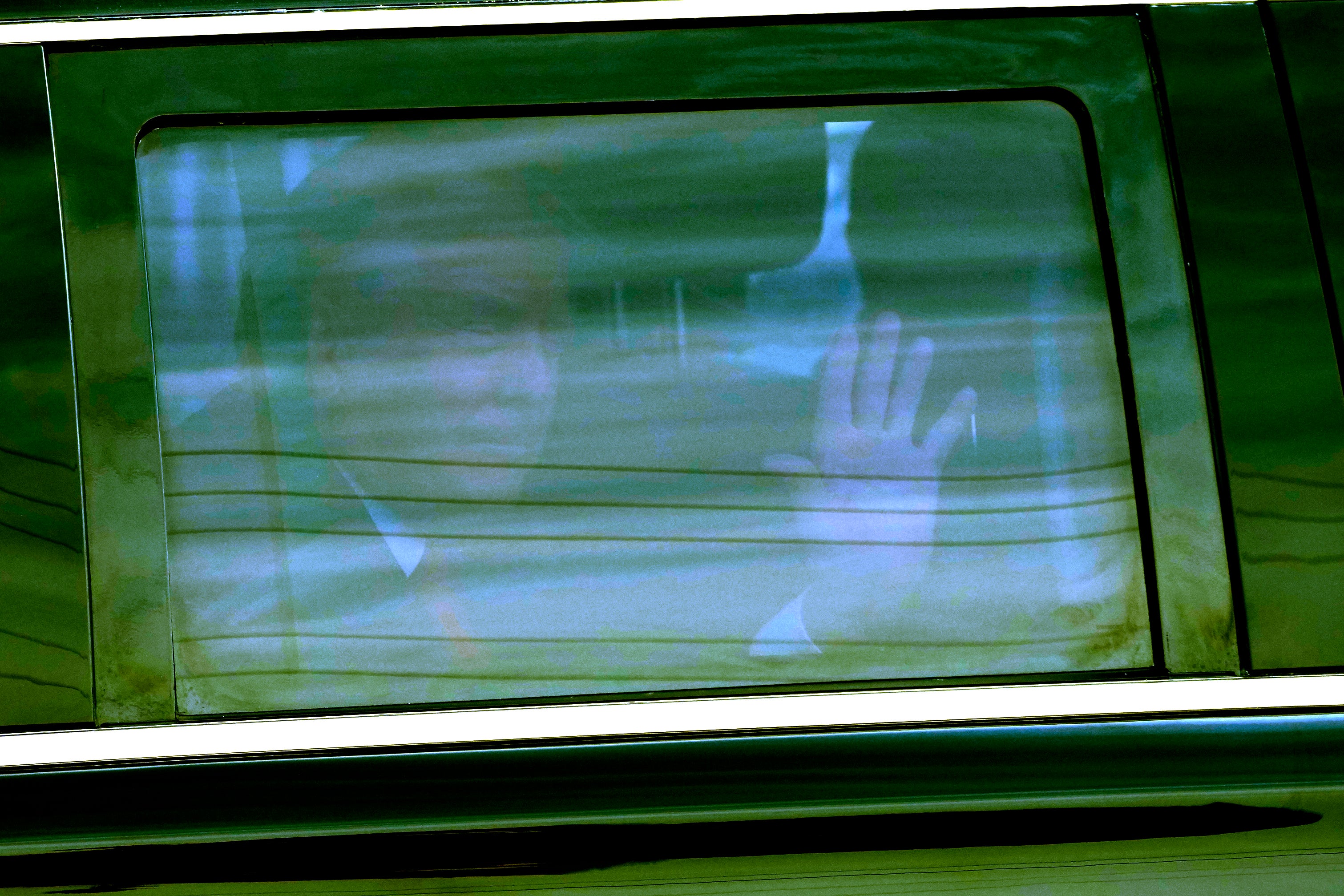 Trump waves to supporters as he arrives at the Federal Courthouse, on March 1, 2024, in Fort Pierce, Florida