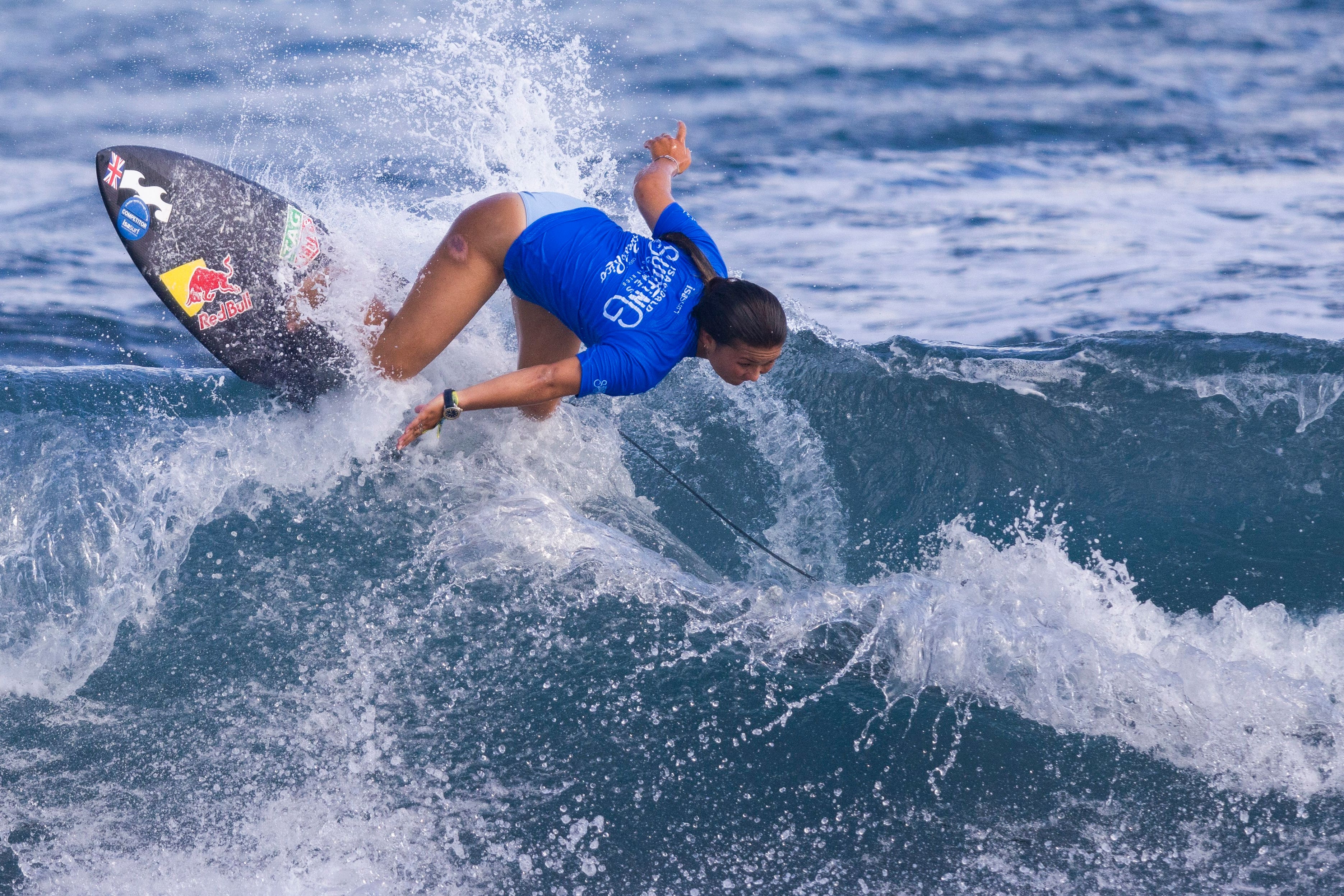 Sky Brown finished third in the sixth repechage on Friday (Alejandro Granadillo/AP)