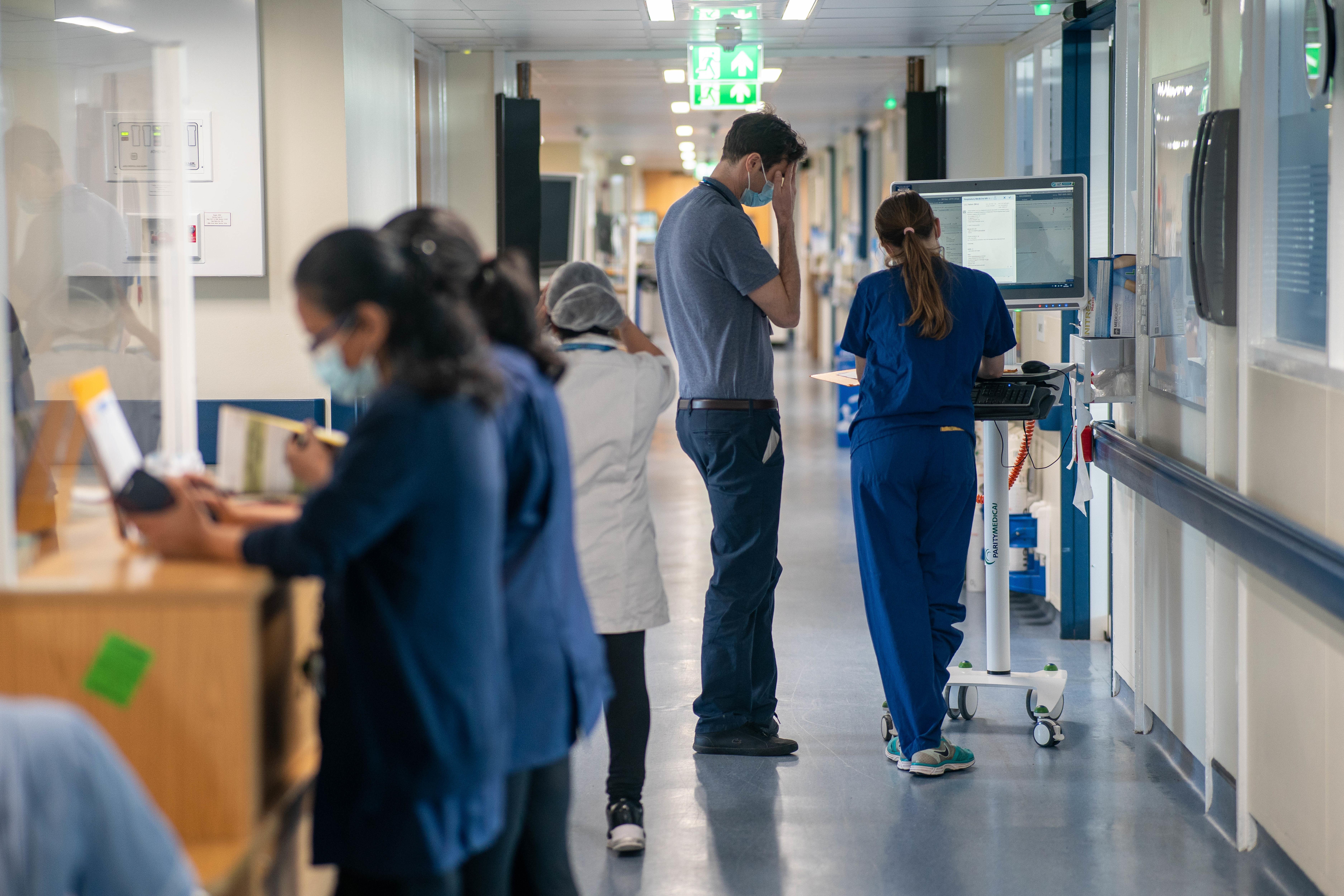 Doctors, nurses, paramedics and physiotherapists have all staged walkouts in the past year (Jeff Moore/PA)