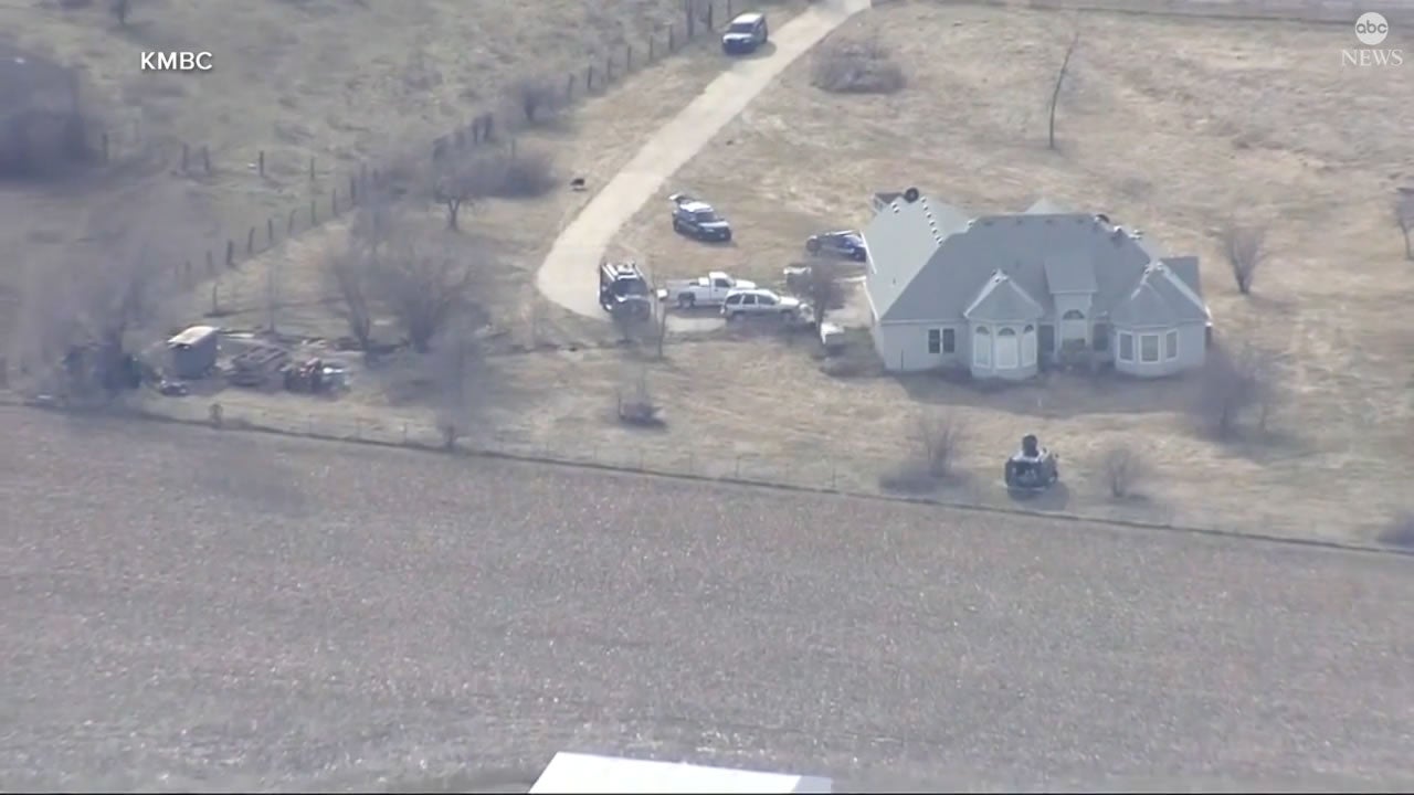 Police at the scene of a fatal shooting in Independence Missouri on 29 February 2024