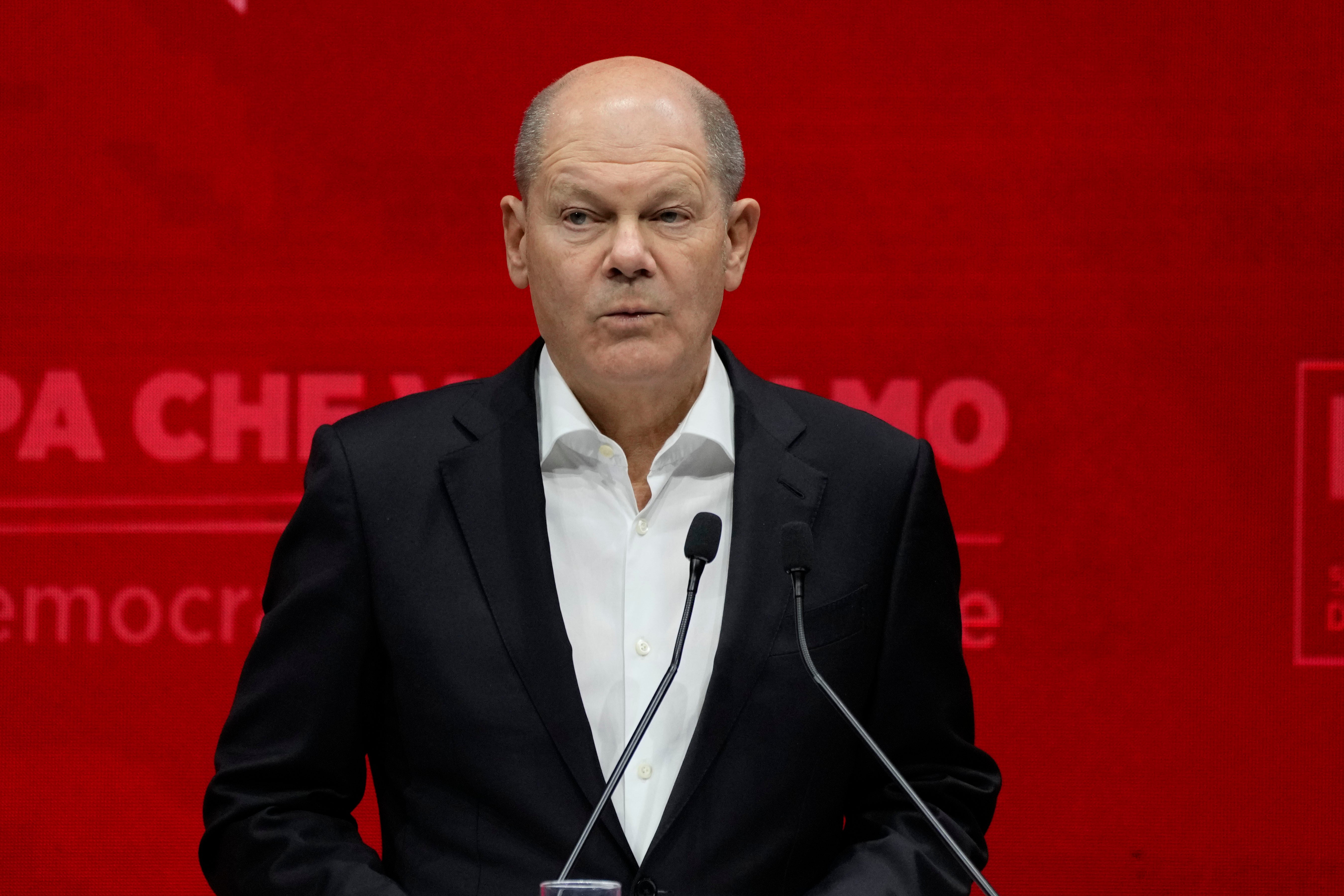 Olaf Scholz describes leak as ‘very serious matter’