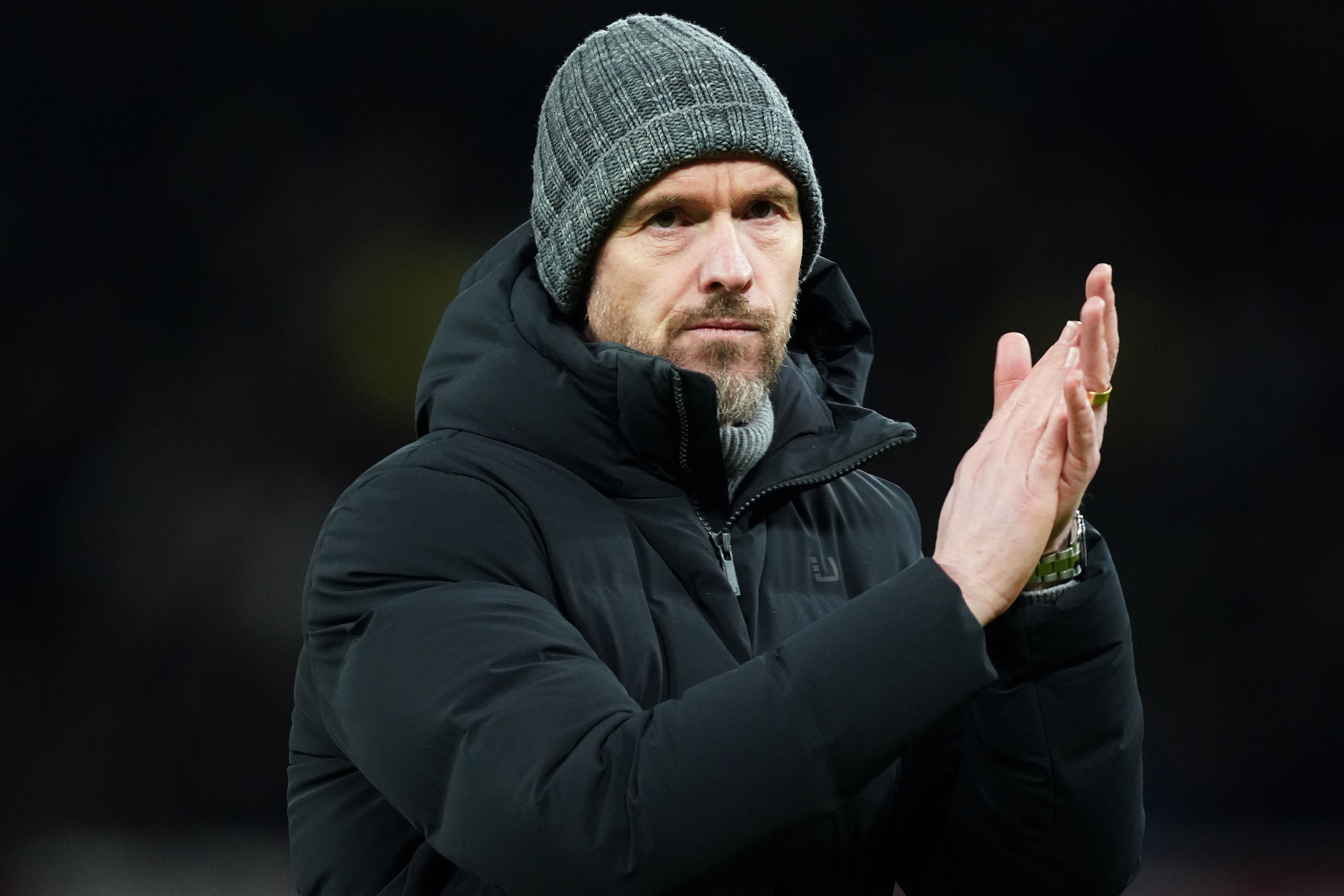 Erik Ten Hag believes his side can go toe-to-toe with Manchester City (Martin Rickett/PA)