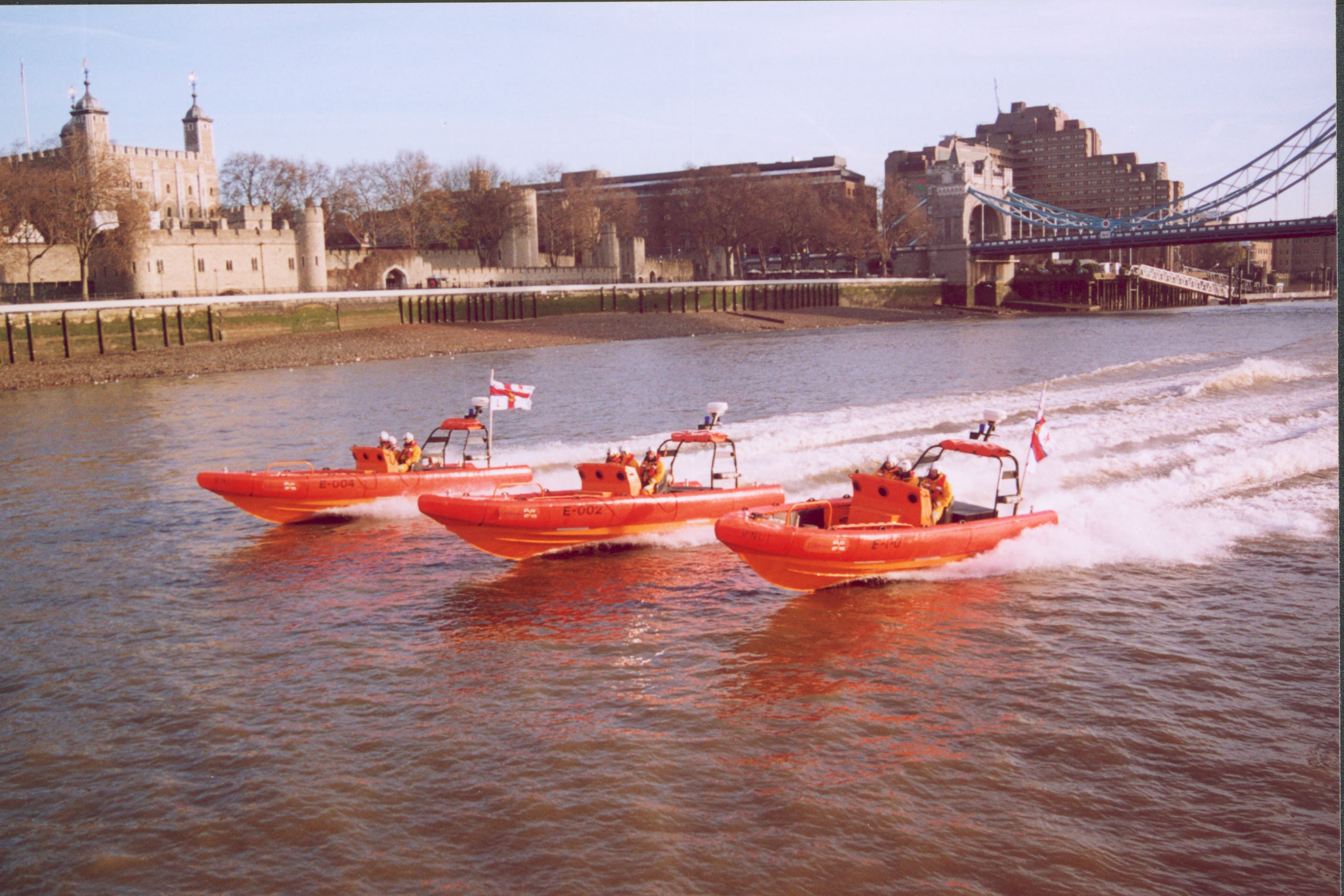 Lifeboats went into operation on the Thames in 2002 (RNLI/PA)