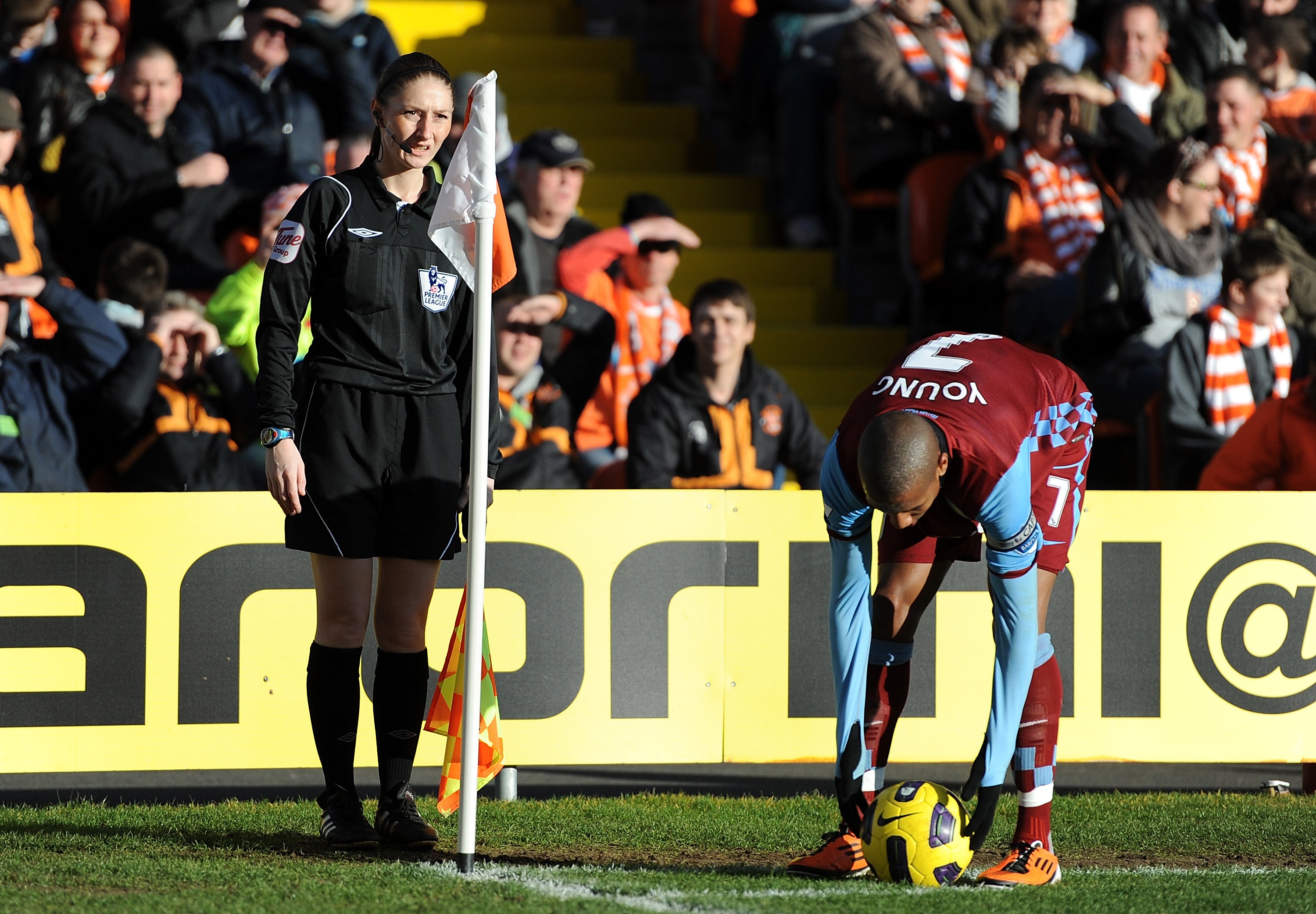 Sian Massey-Ellis was the first female assistant referee in the English top flight