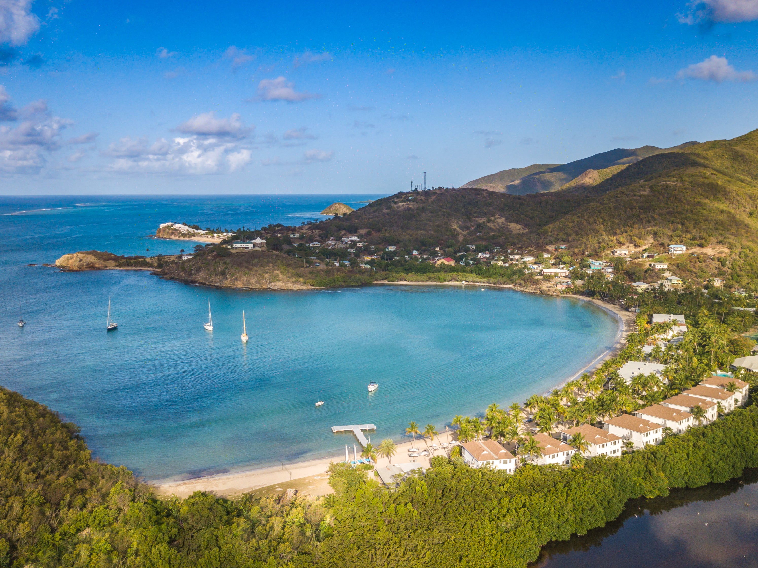 The Caribbean beach of Carlisle Bay