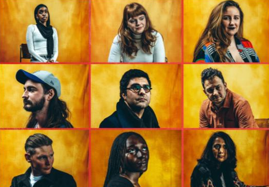 New playwrights Sabrina Ali, Margaret Perry, Ciara Elizabeth Smyth, Stewart Pringle, Nassim Soleimanpour, Mark Rosenblatt, Oli Forsyth, Tife Kusoro and Emteaz Hussain