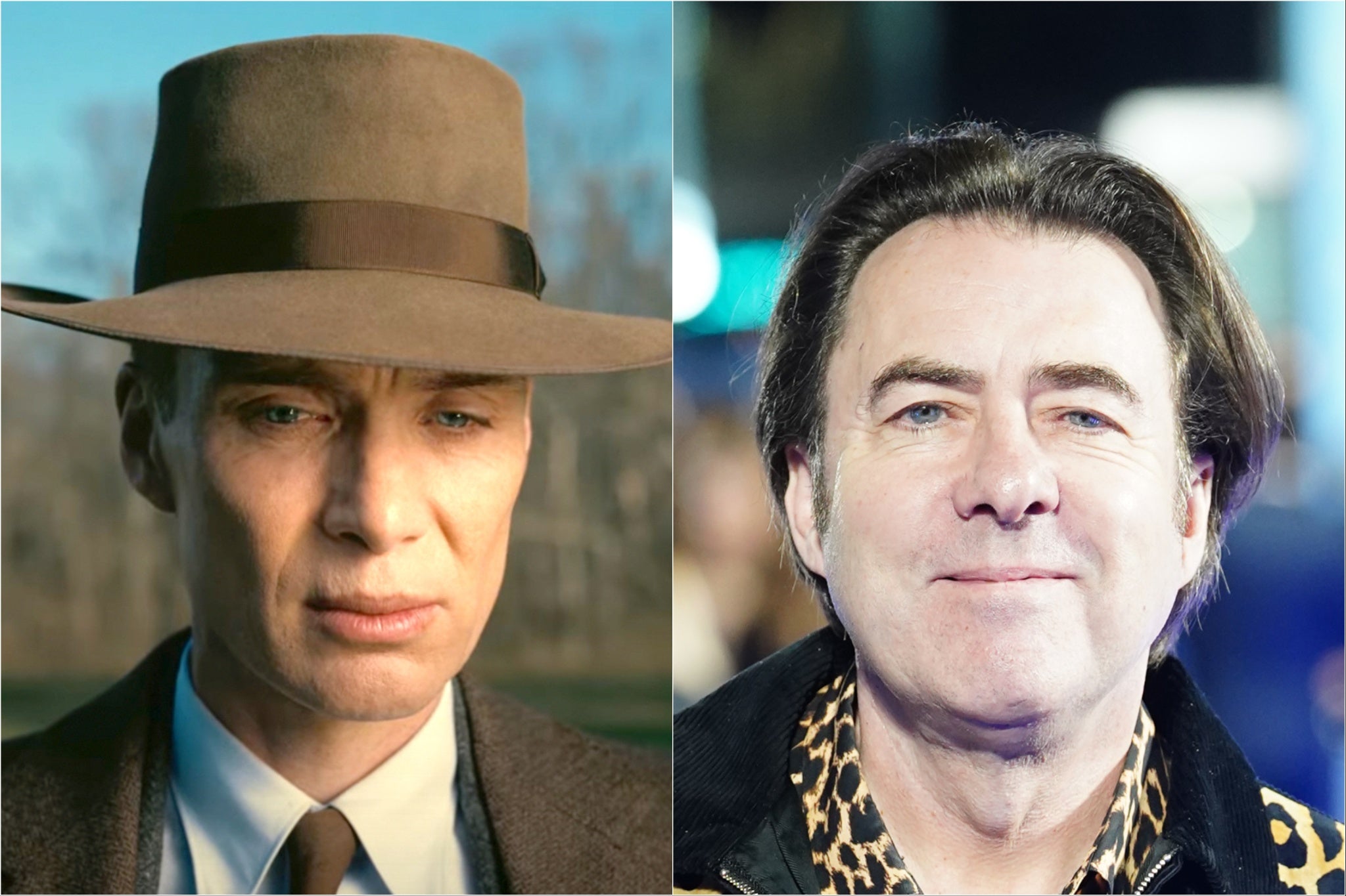 Cillian Murphy in ‘Oppenheimer’ (left) and Jonathan Ross