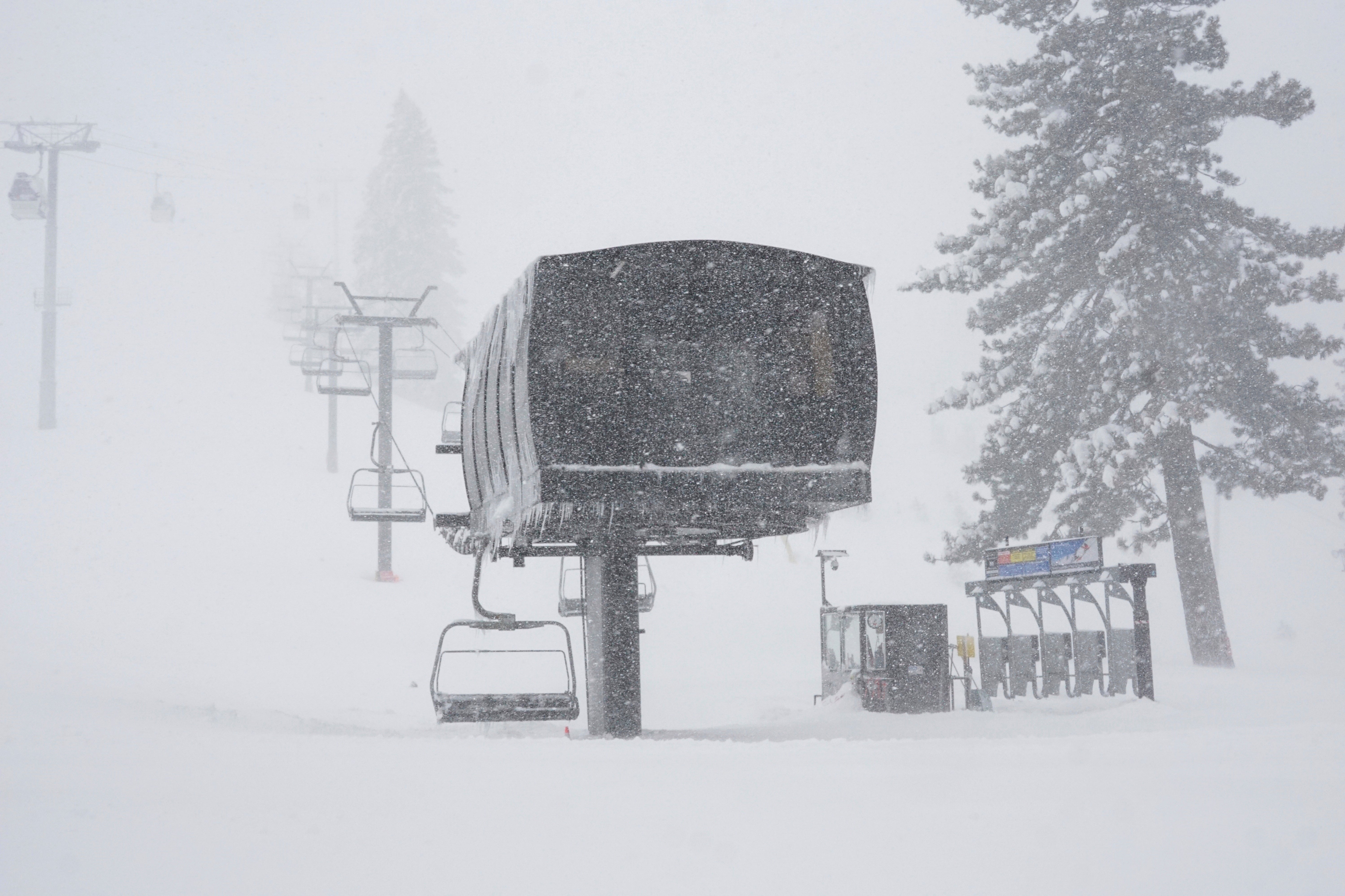 Palisades Tahoe ski resort on Sunday