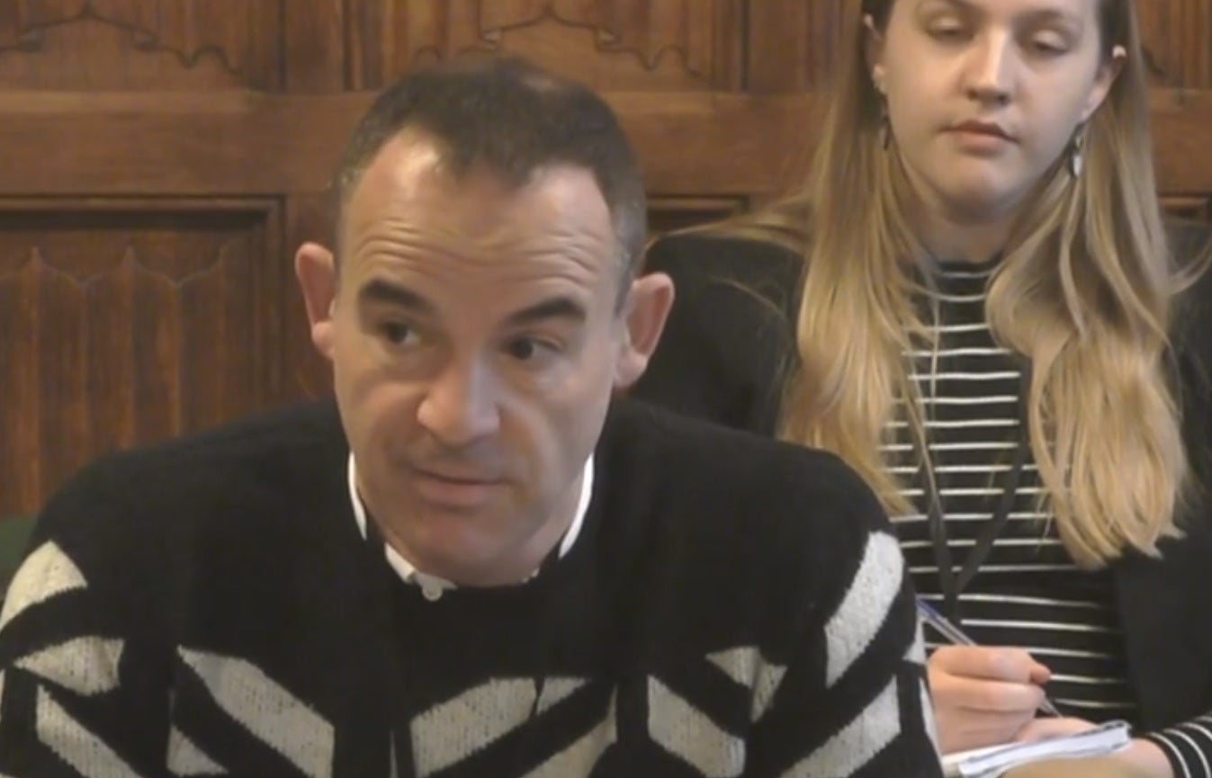 Martin Lewis gives evidence to the Commons education committee