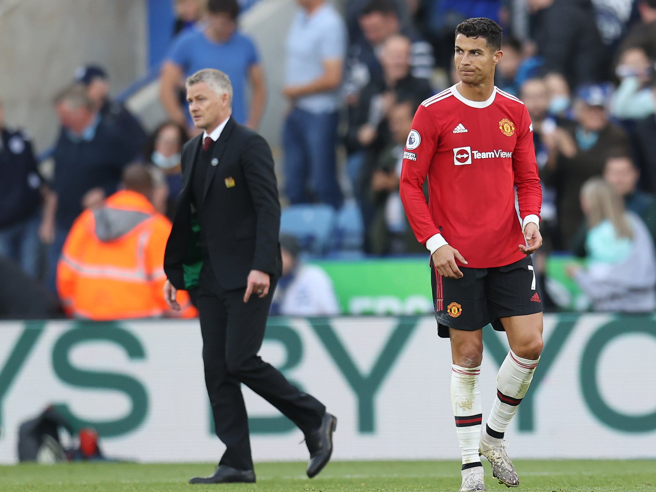 Solskjaer suffered a number of heavy defeats after signing Ronaldo