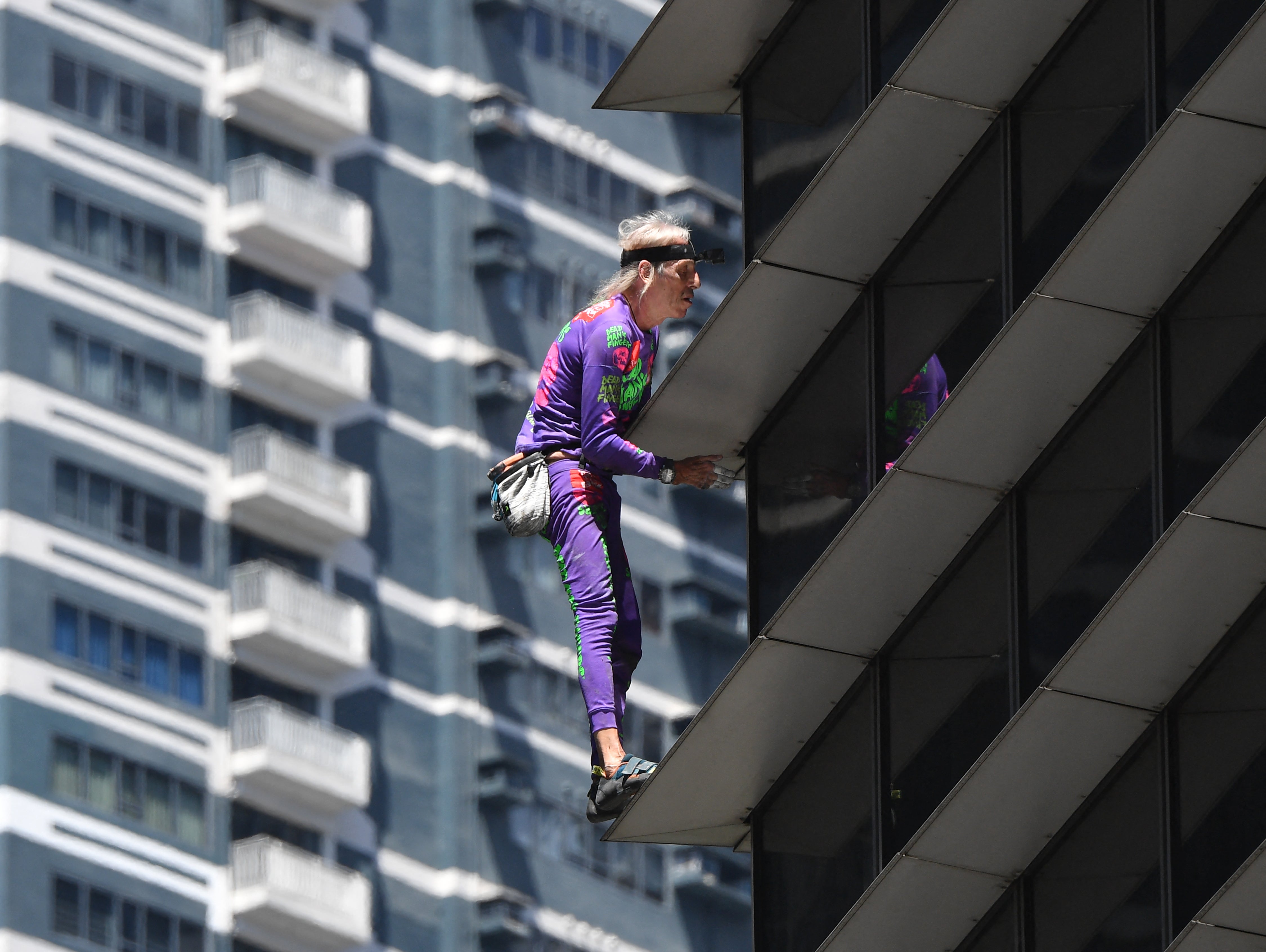 Alain Robert is known for climbing more than 150 structures around the world