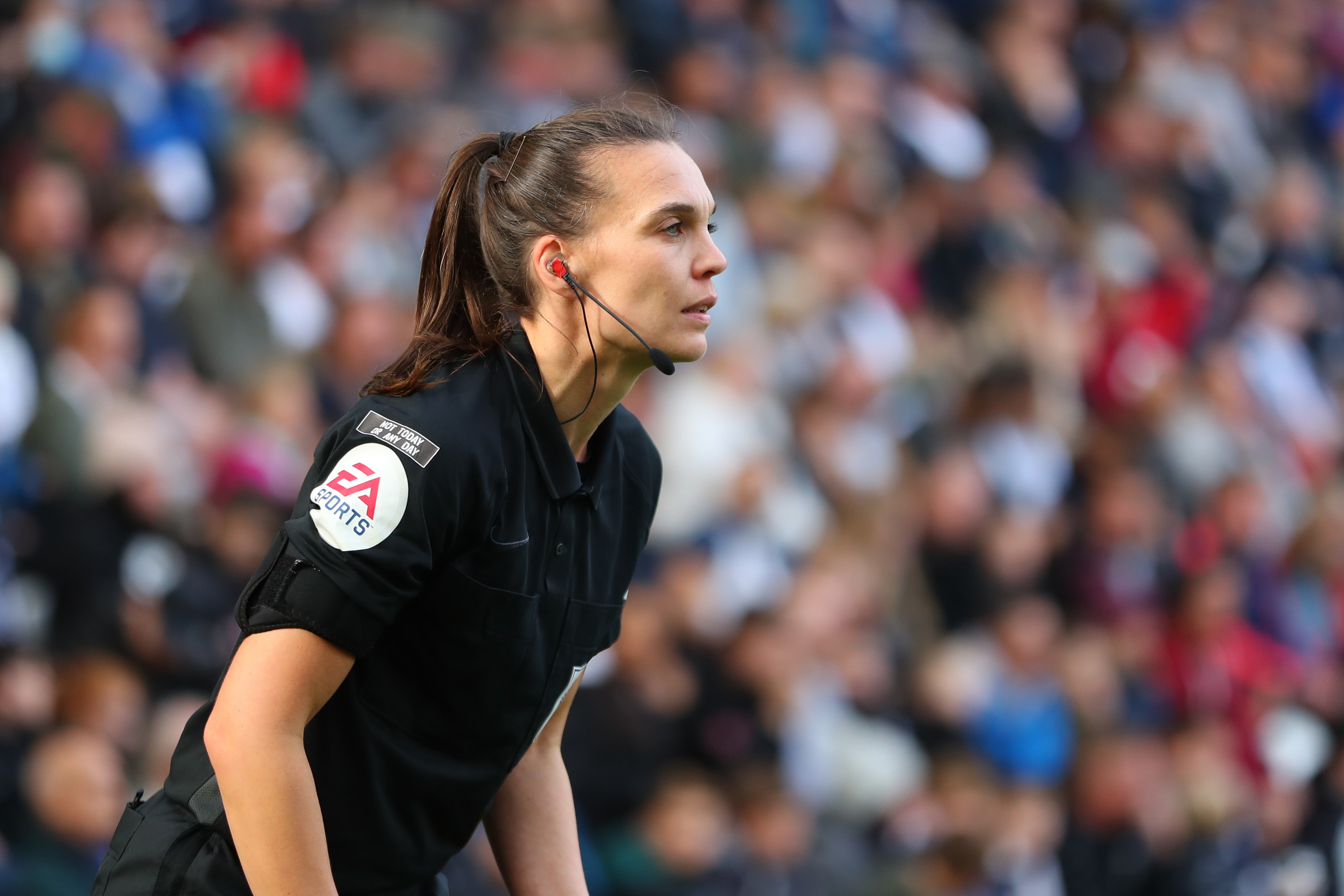 Natalie Aspinall has been assistant referee at the top flight since the 2022-23 season