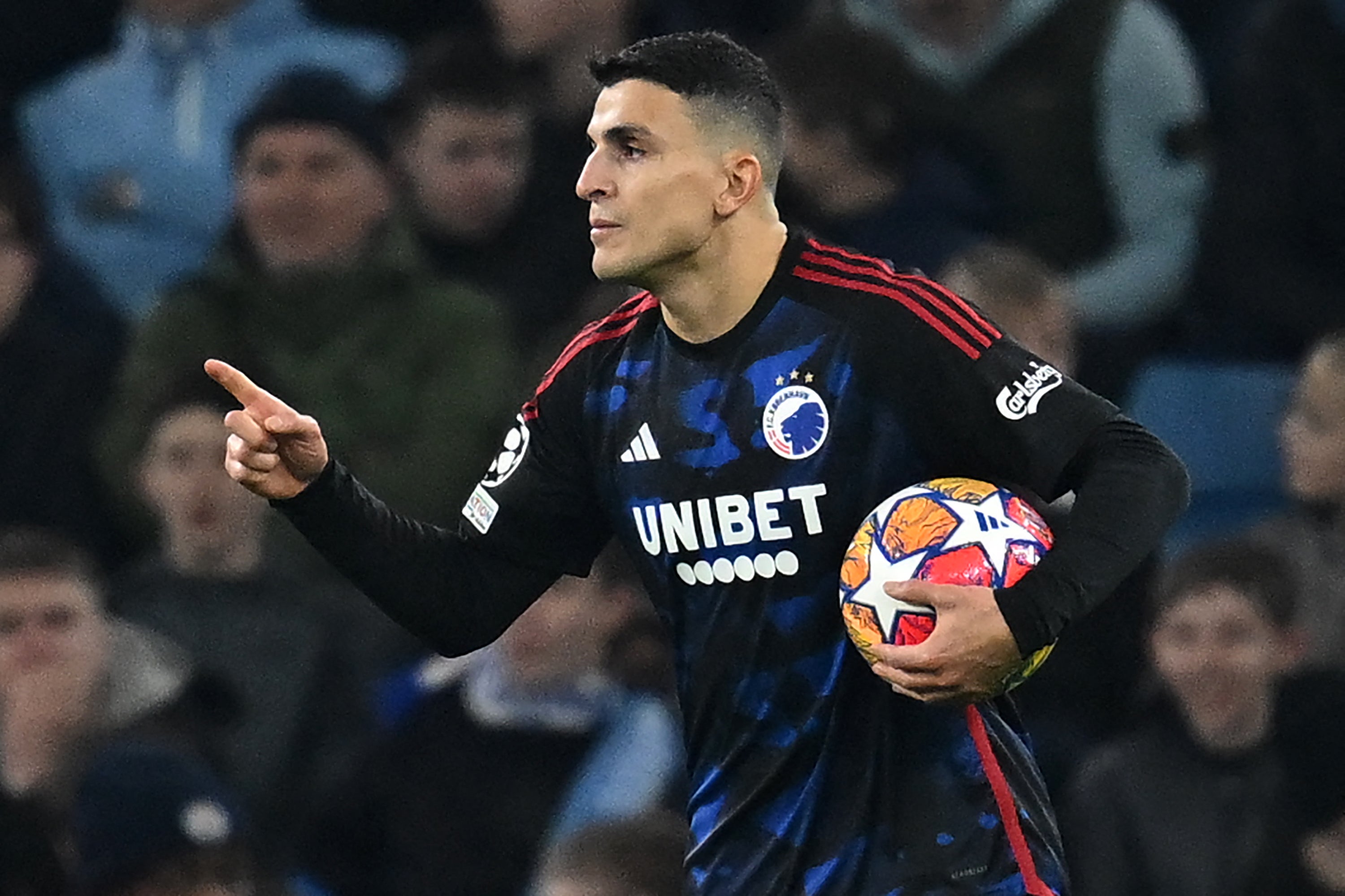 Mohamed Elyounoussi netted a consolation goal but Copenhagen didn’t really threaten City on the night