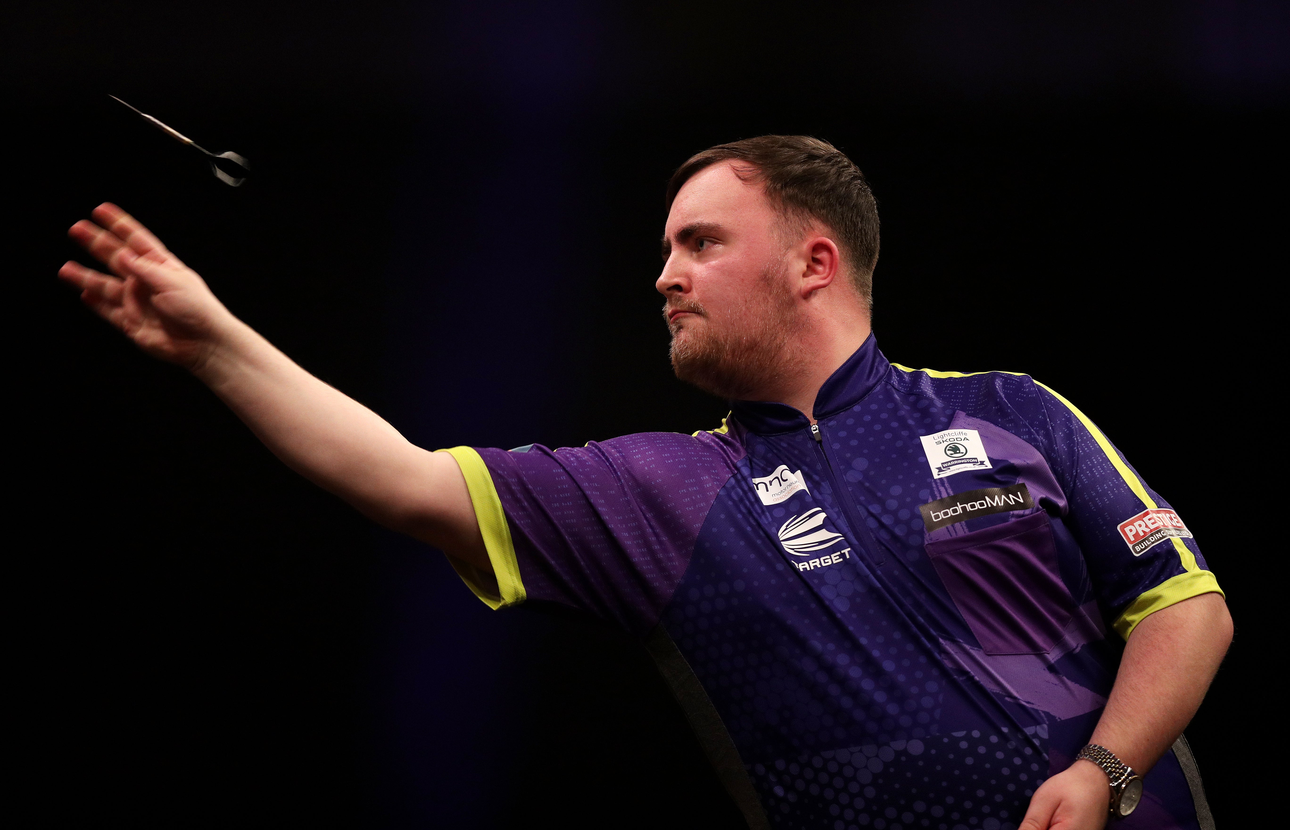 Luke Littler was in action in the Premier League darts week 5 at Exeter