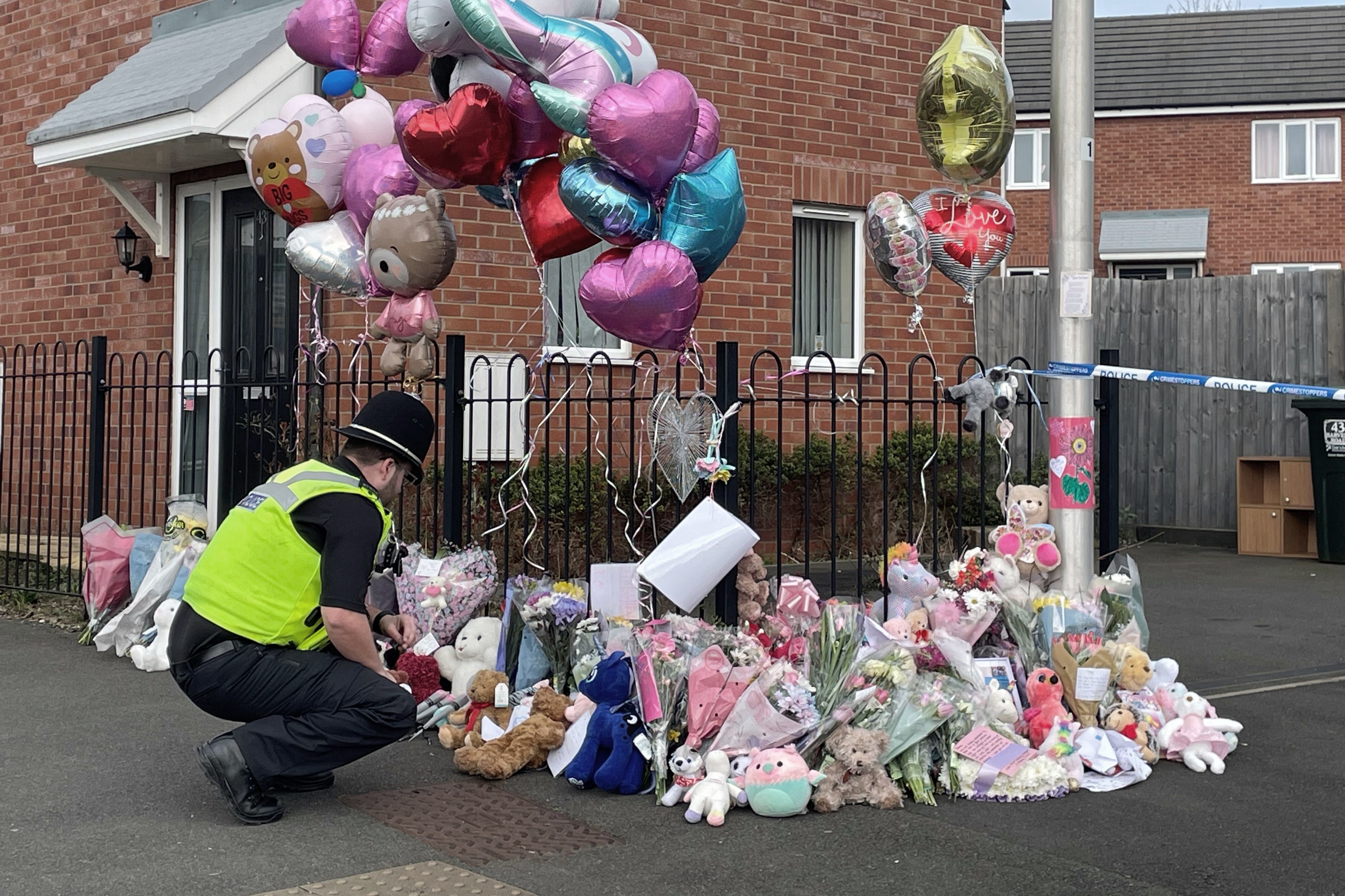 Tributes were left for Shay Kang in Rowley Regis (Matthew Cooper/PA)