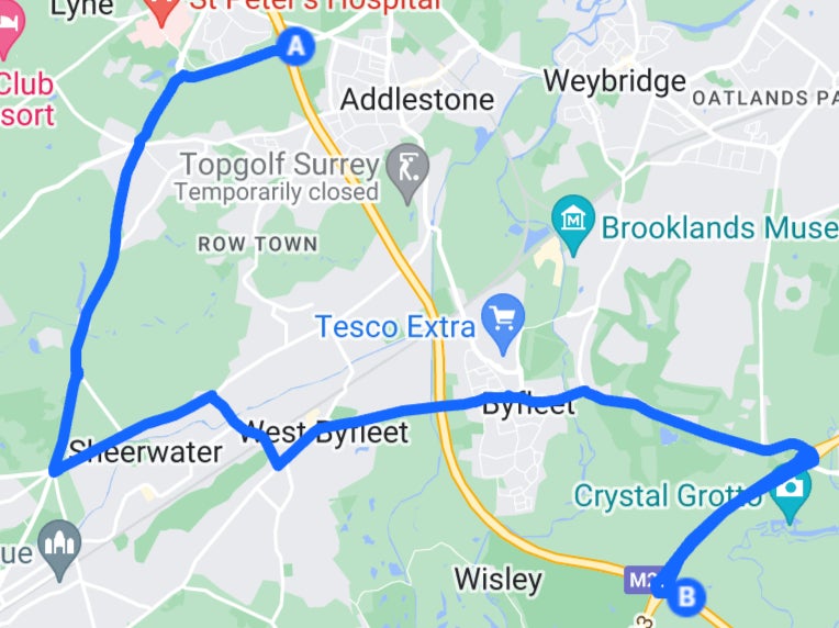 Road to hell? Diversion route for the M25 when the motorway closes