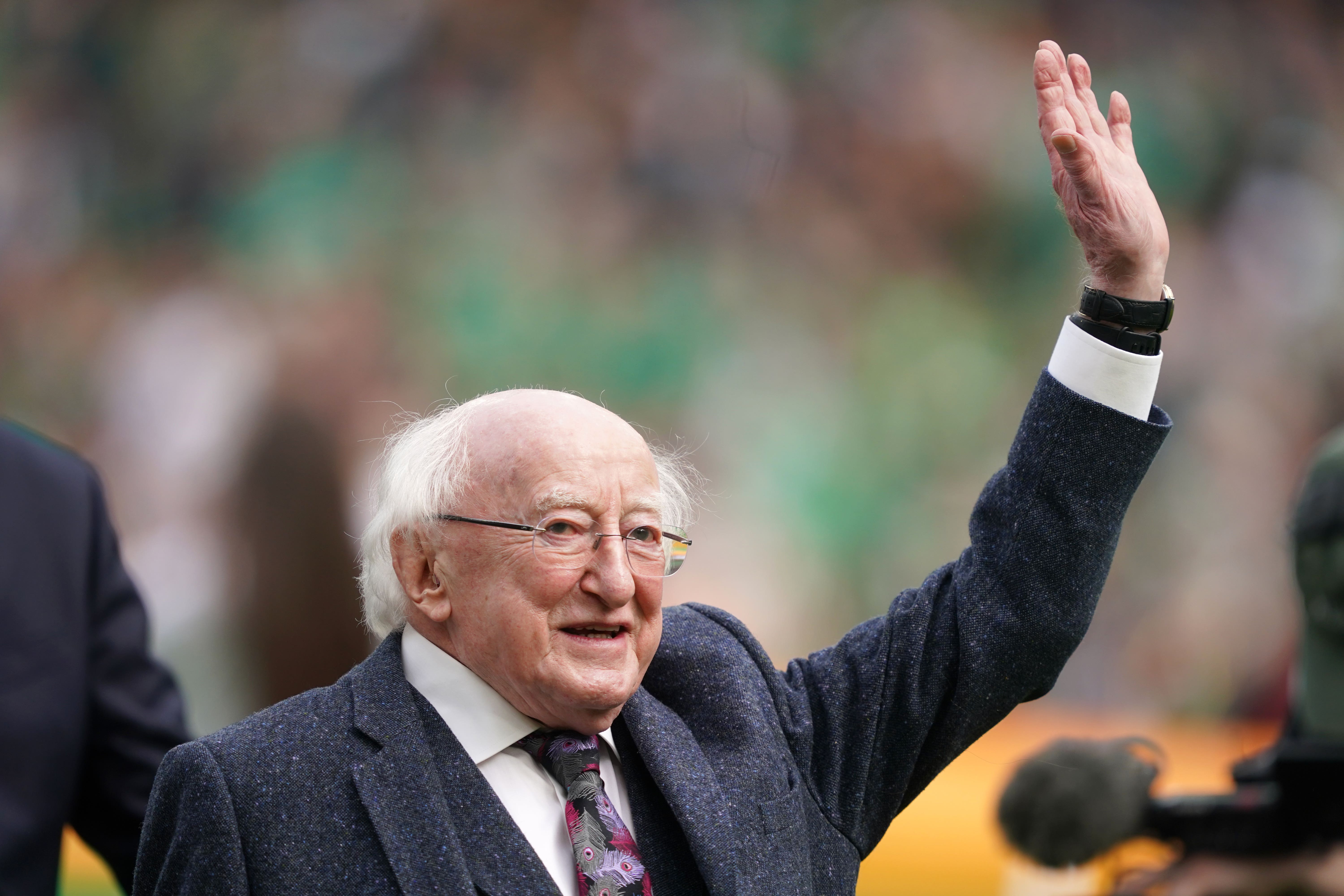 President of Ireland Michael D Higgins was in hospital for seven nights (Brian Lawless/PA)